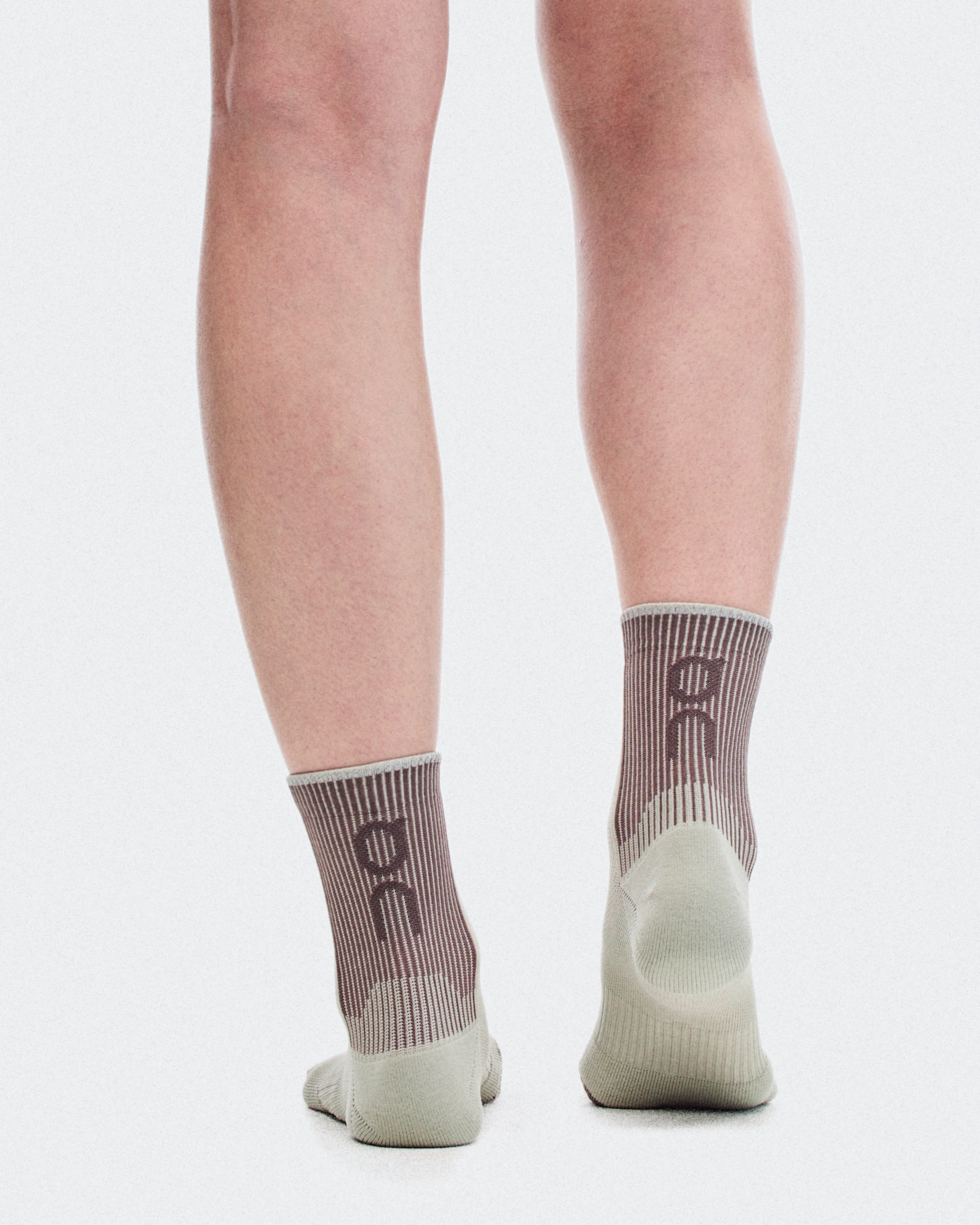 On Performance Run Sock Mid Brume & Clove Unisex Socks