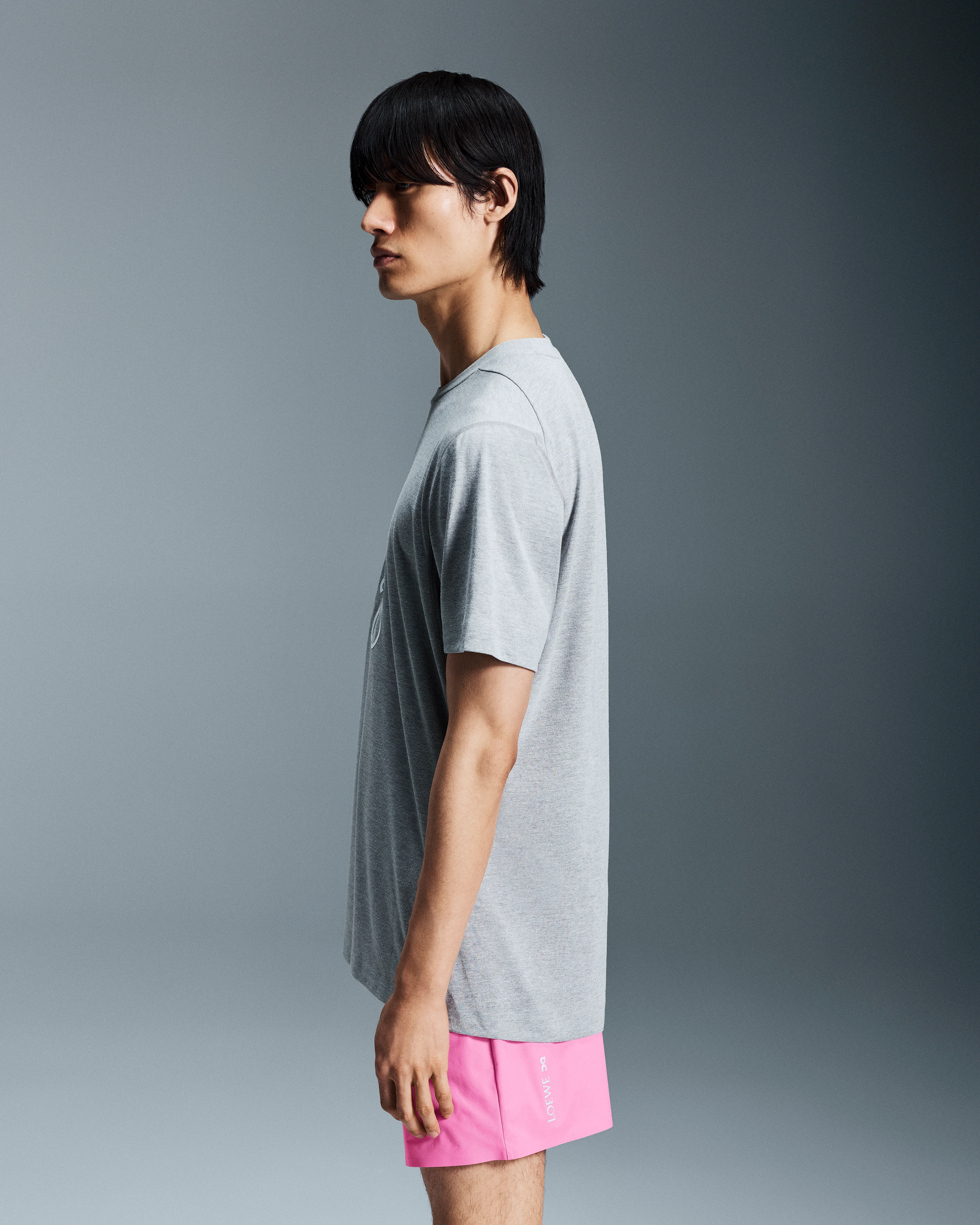 On Active T-Shirt LOEWE Grey Melange Homme Hauts et t-shirts