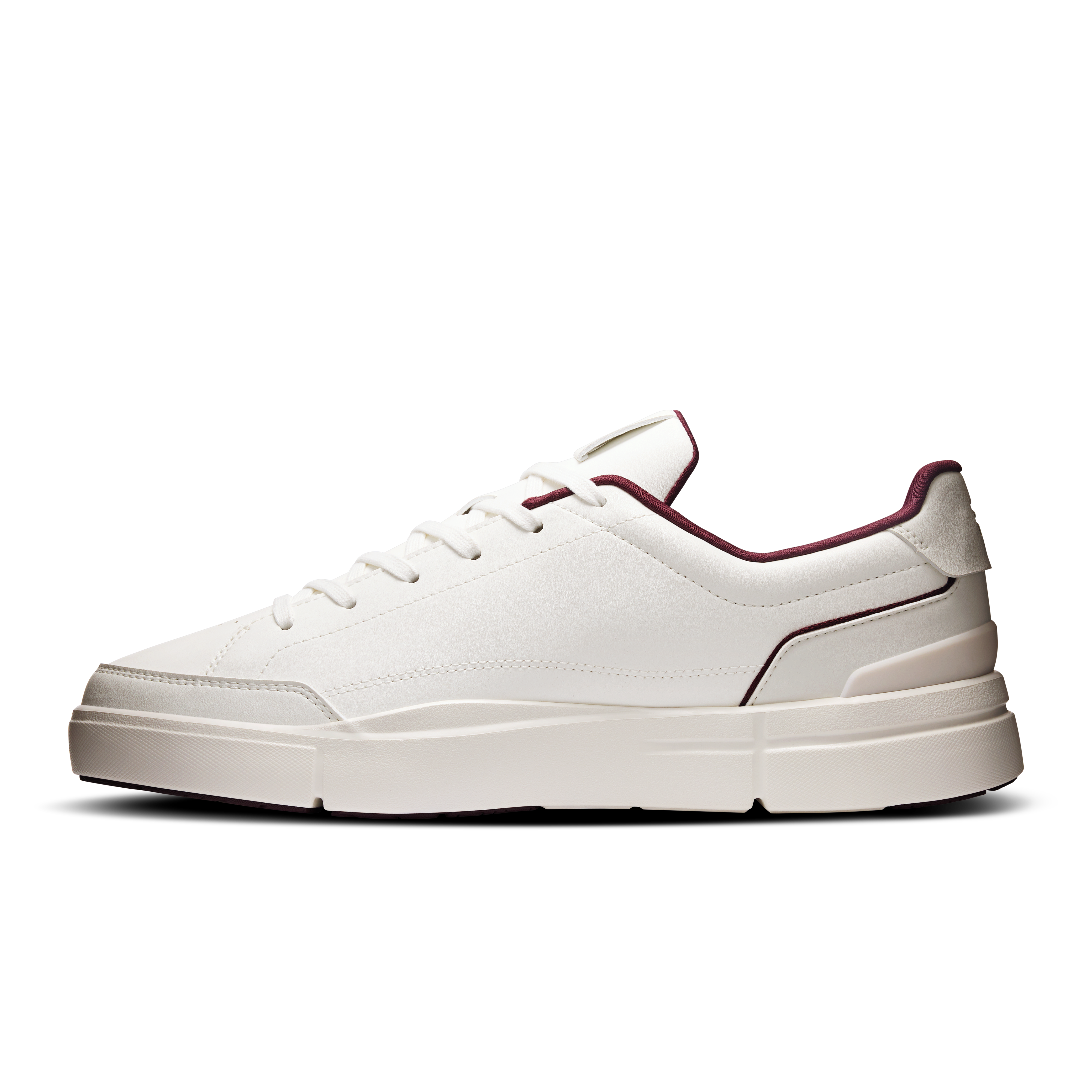 On THE ROGER Centre Court Ivory & Maroon Men Active life Shoes