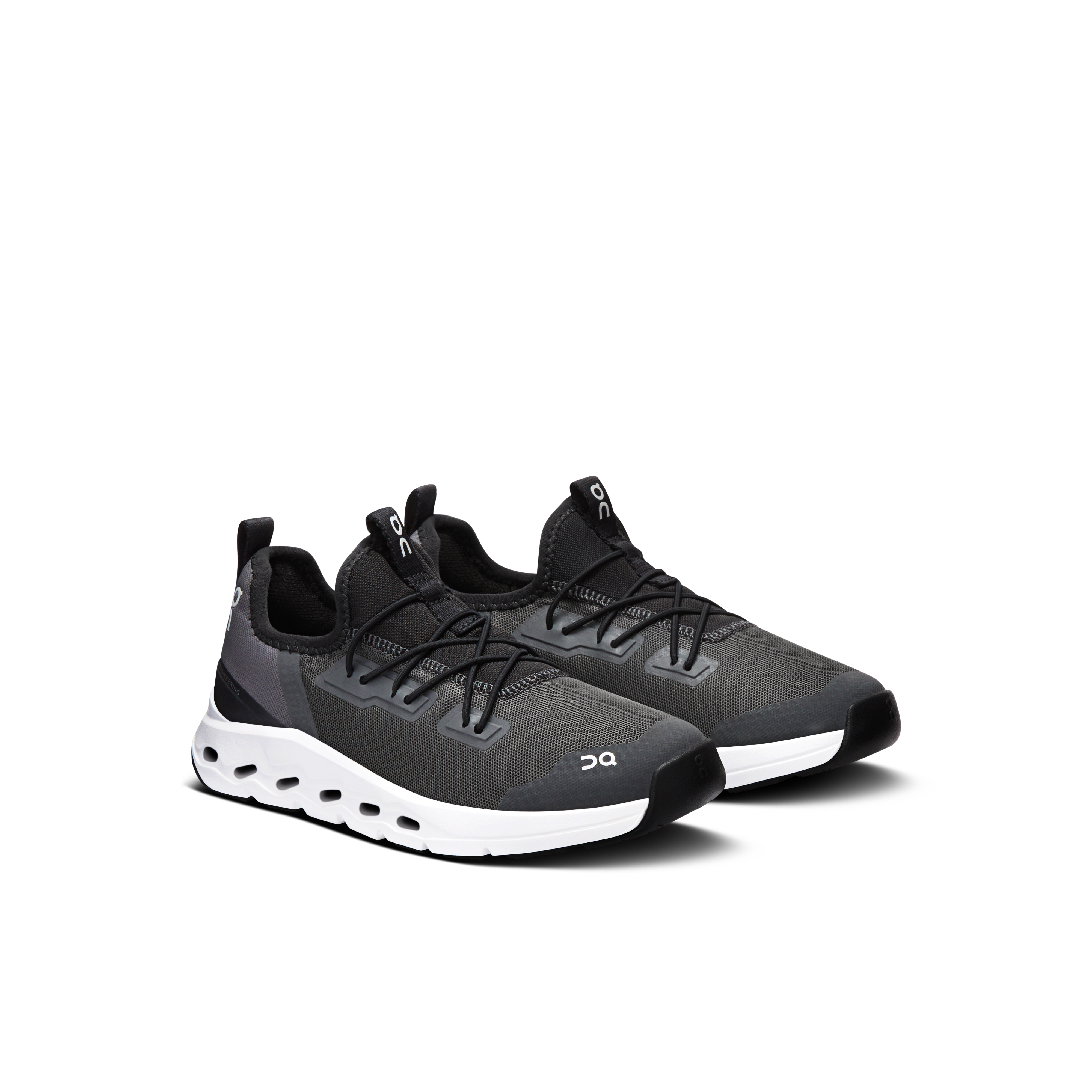 On Cloudleap Black & White Kids Active life Shoes