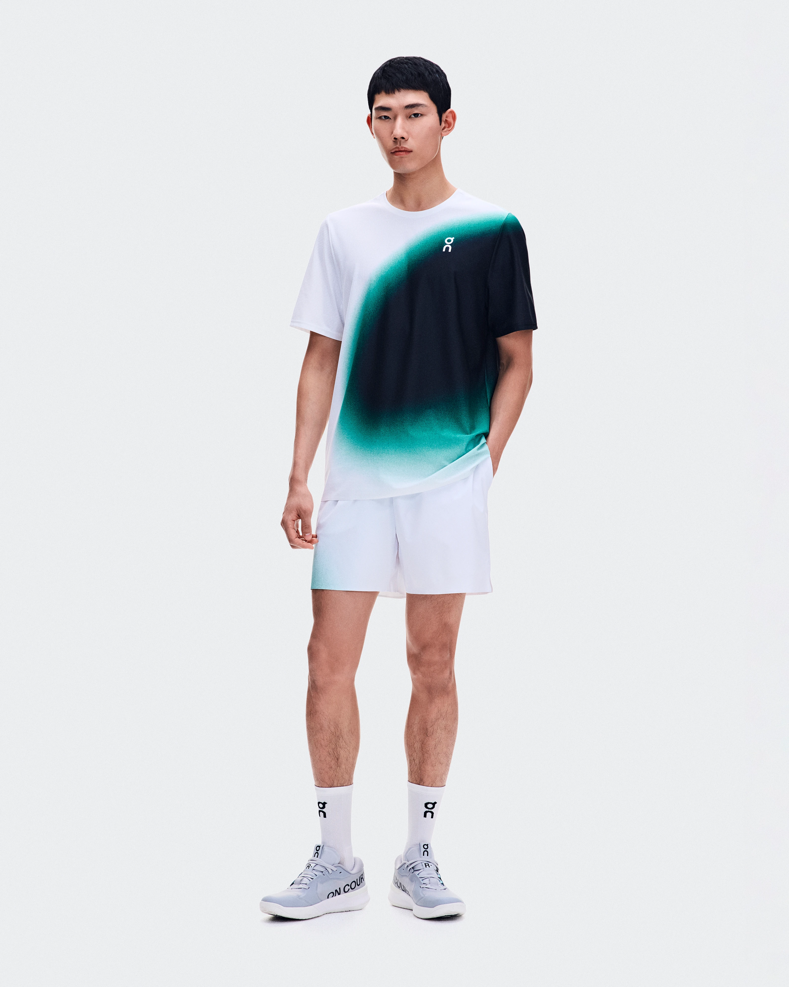 On 5" Court Shorts Swing White & Neem Men Shorts