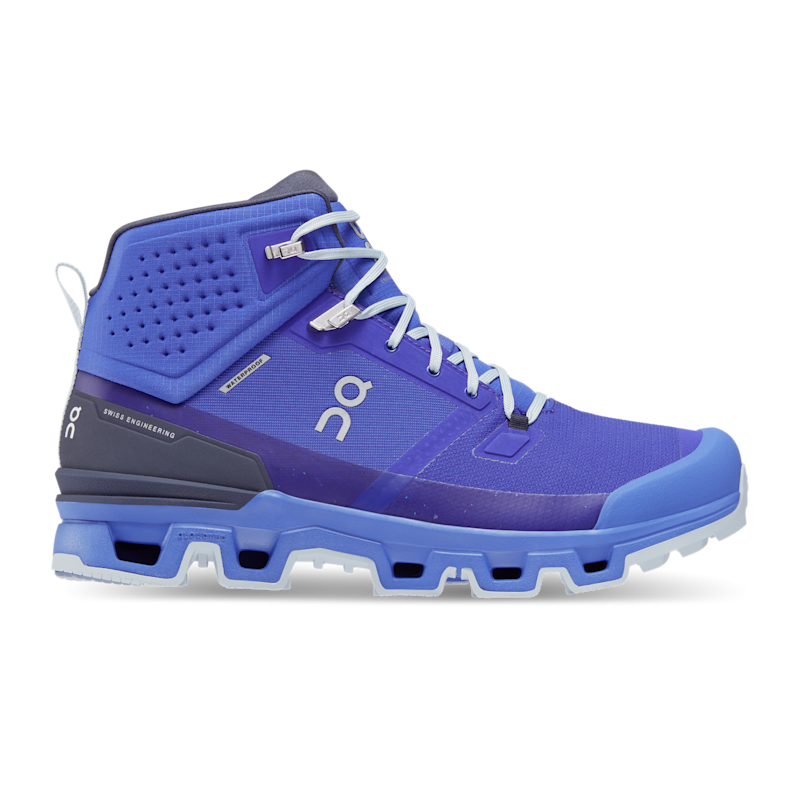On Men's Cloudrock 2 Waterproof Hiking Shoe in Indigo/Cobalt, Size: 12