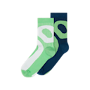 Liquid Logo Sock High 2P in Tempest/Honeydew