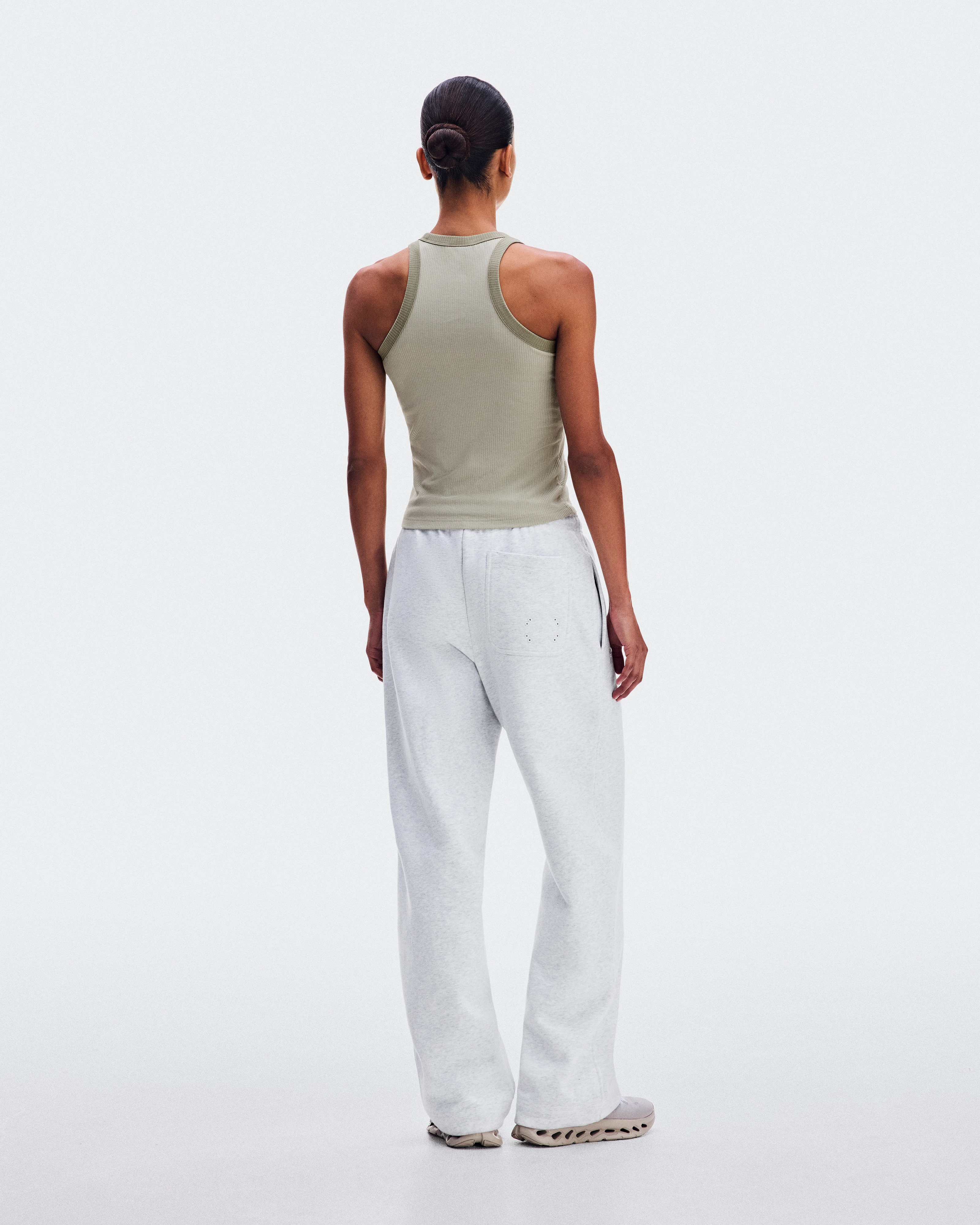 On All-Day Ribbed Tank Brume Feminino Partes de cima e camisetas