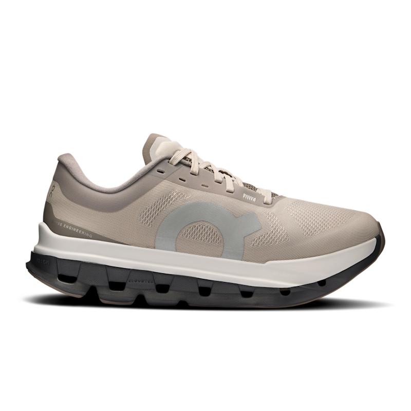 On Women's Cloudflow 5 Road Running Shoe in Fog/Eclipse, Size: 7.5, Recycled Polyester
