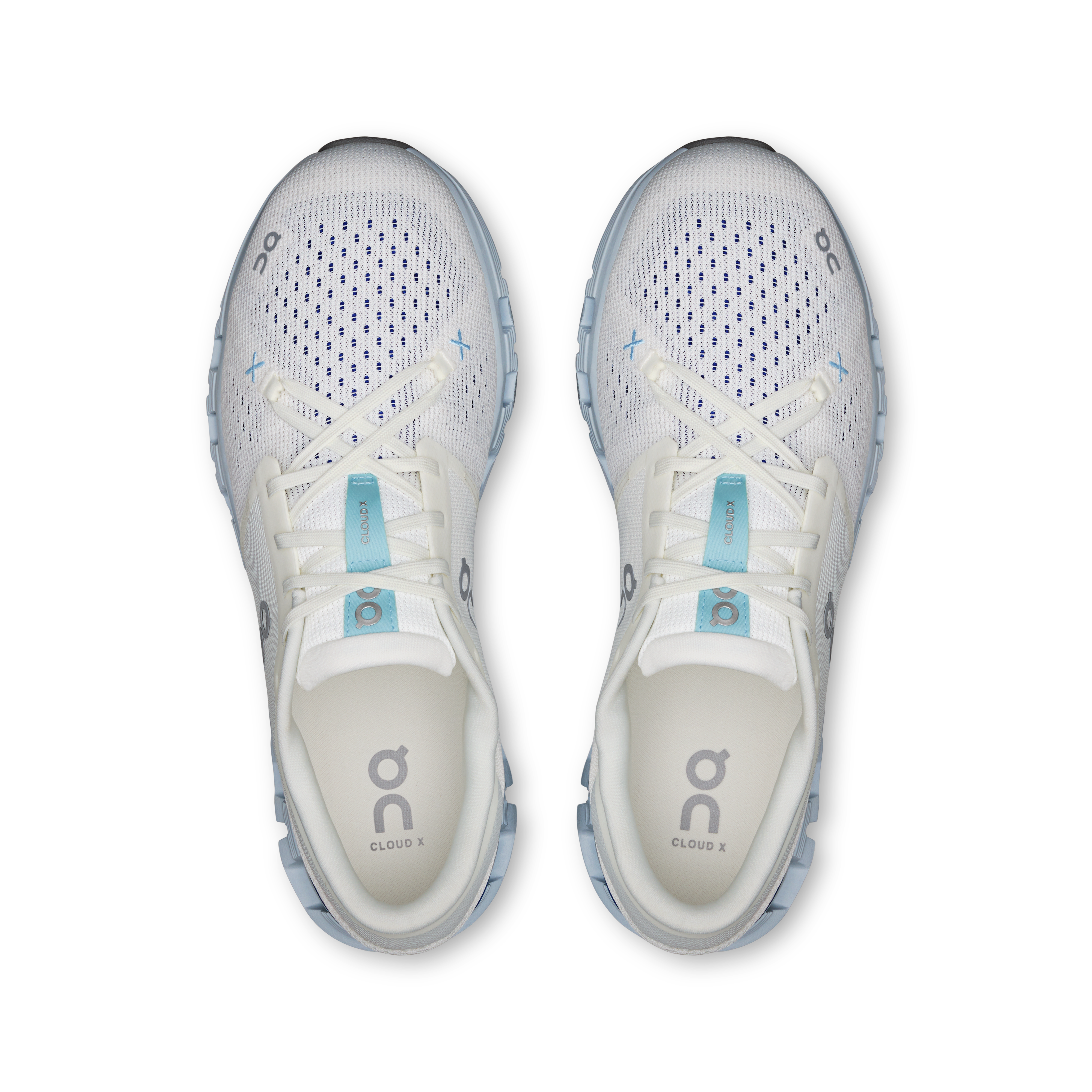 On Cloud X 4 White & Arctic Hombre training_shoes Calzado