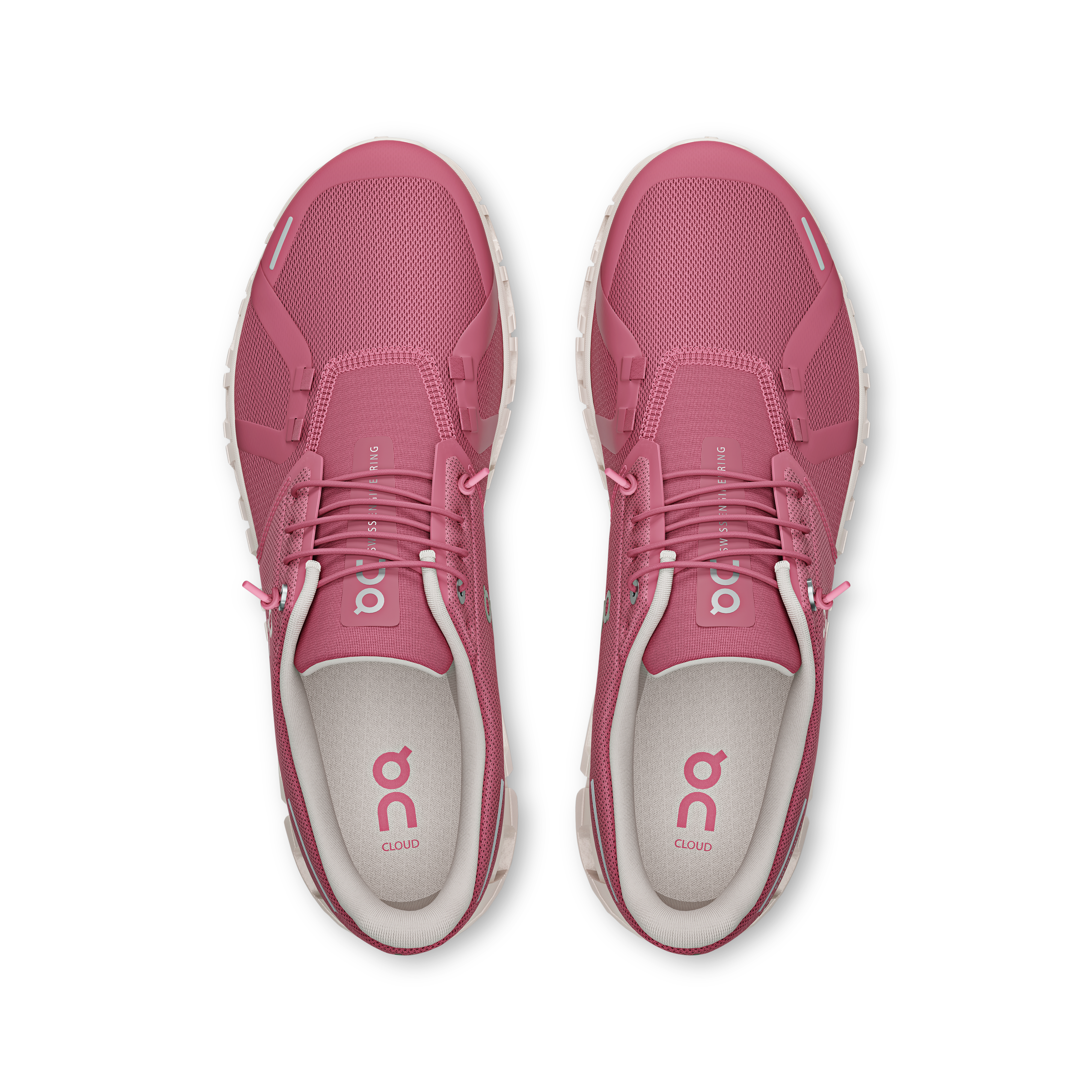 On Cloud 6 Camellia & Oyster Women – All-day wear, CloudTec® Shoes