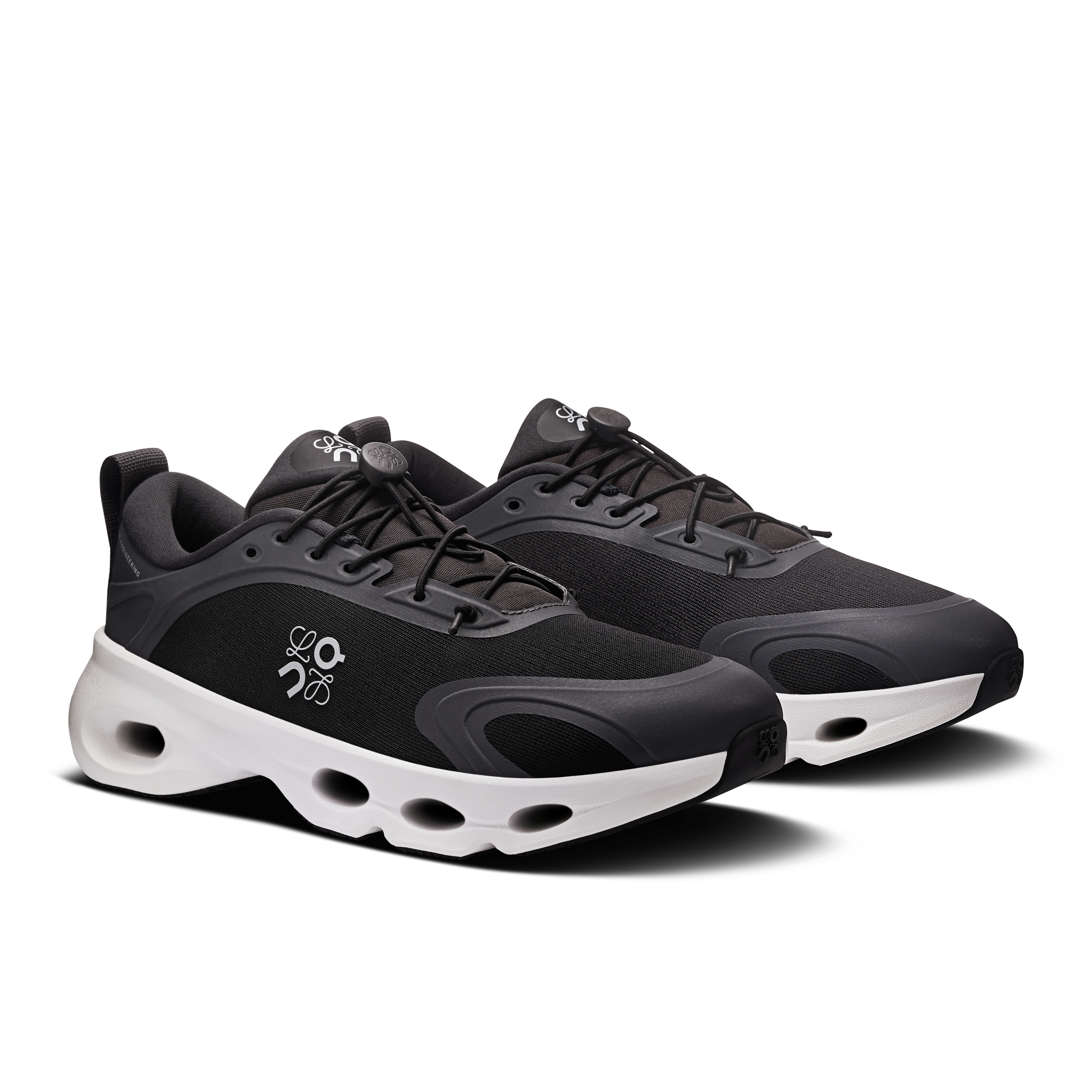 On Cloudsolo LOEWE Black & White Women Shoes