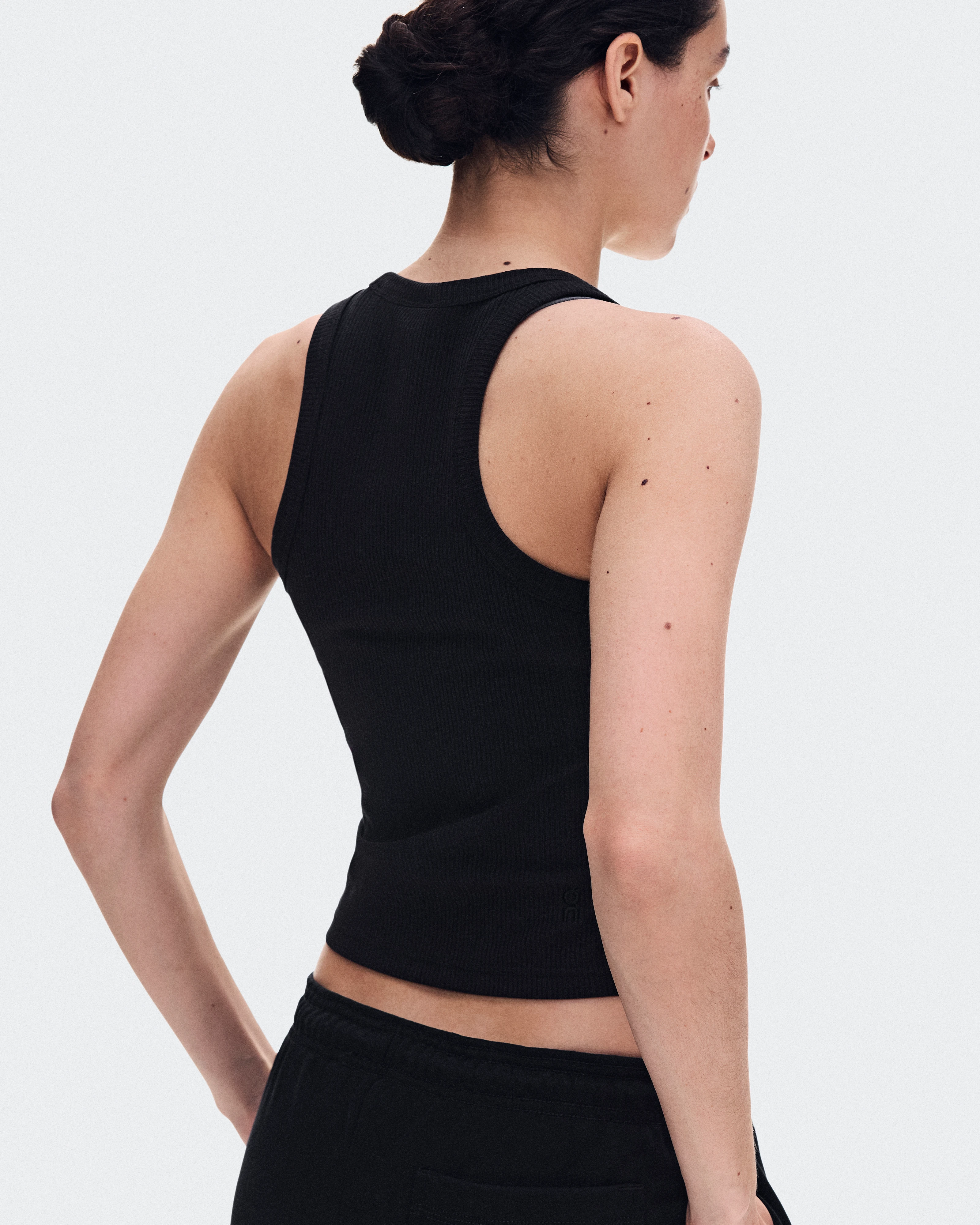 On All-Day Ribbed Tank Black Women Tops and t-shirts