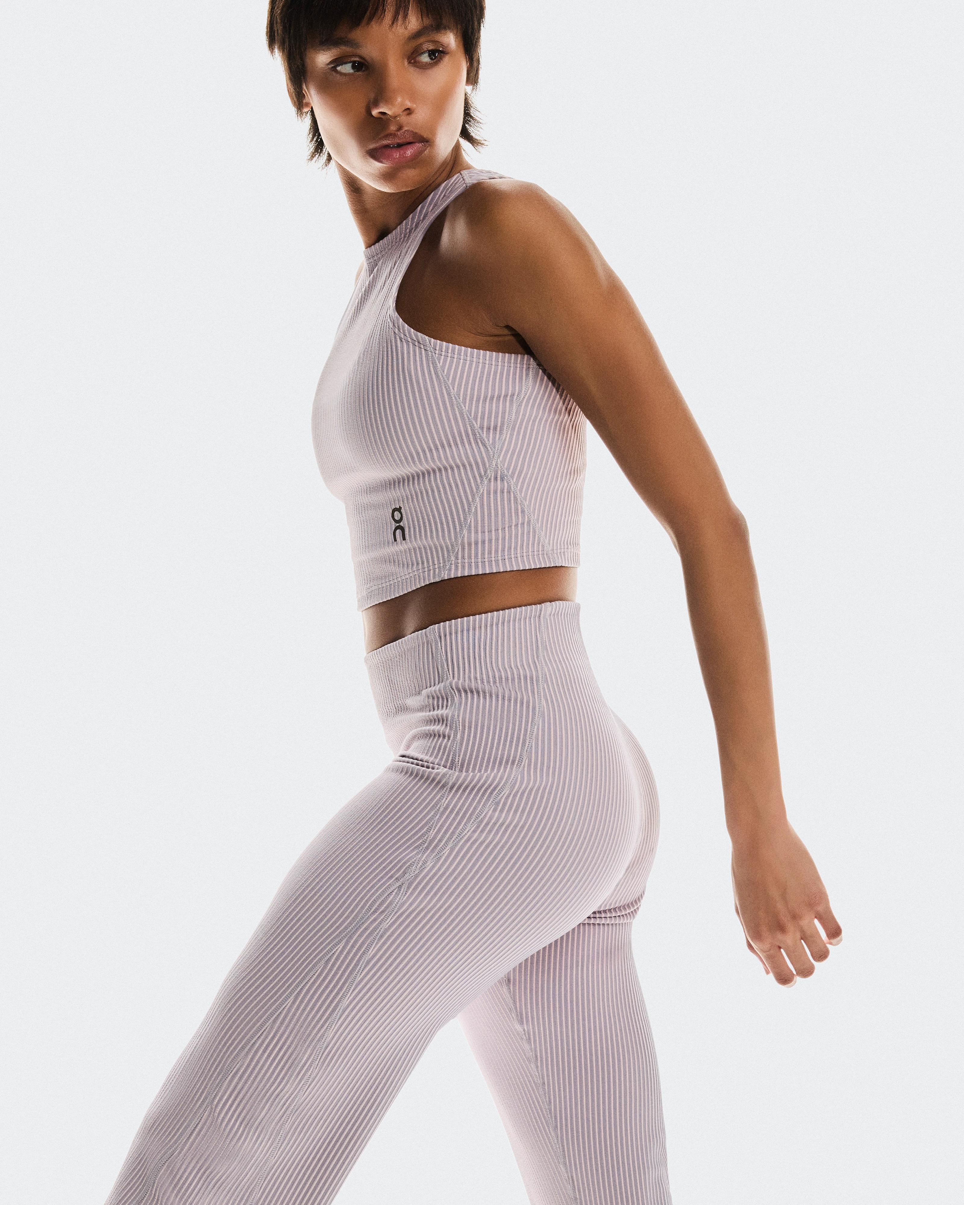 On All-Day Ribbed Pants Orchid & Lilac Women Pants