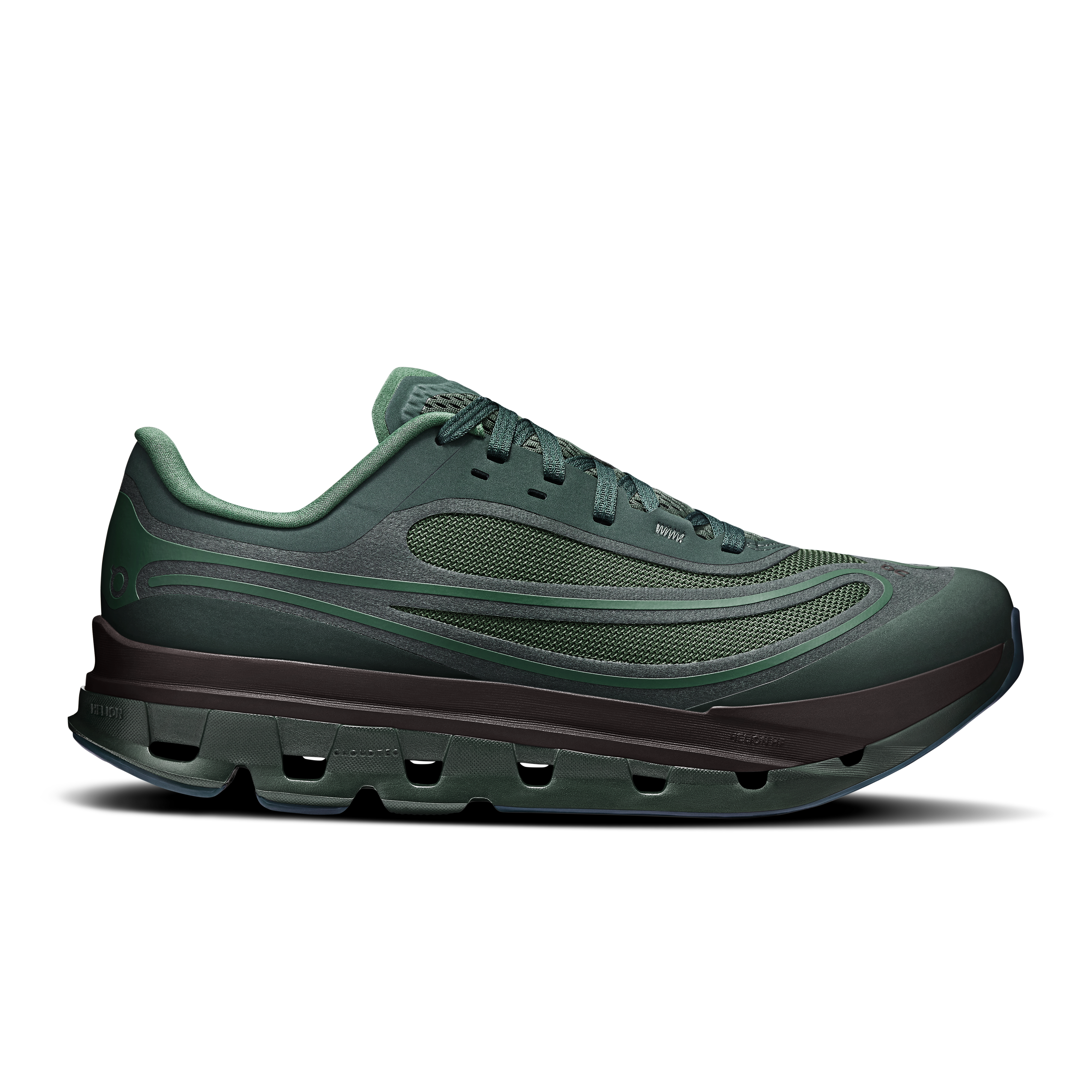 On Cloudflow 5 AD Noire Vert Homme Homme – Port quotidien, hyper-mousse Helion™ HF, streetwear Chaussures