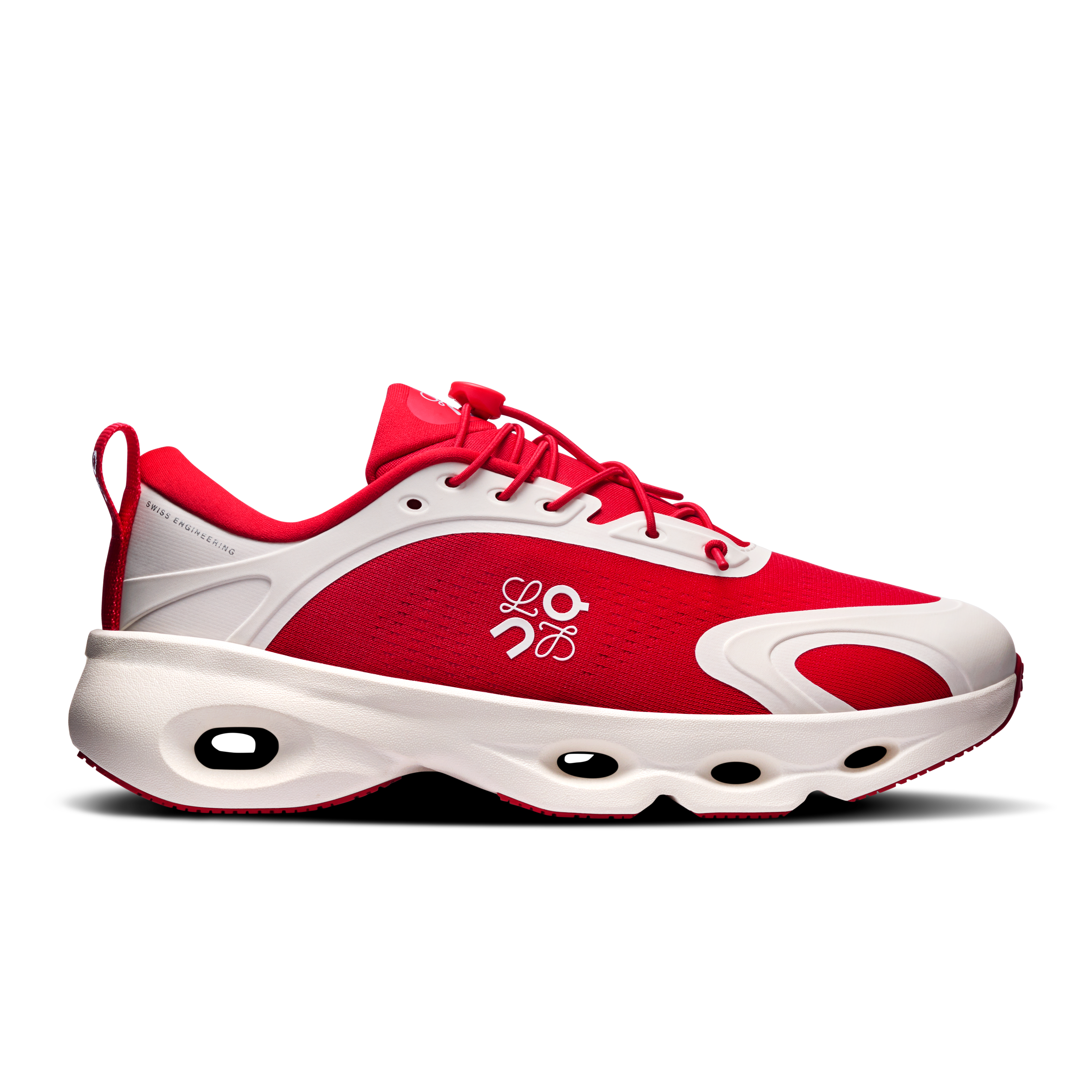 Cloudsolo LOEWE Lifestyle Shoe in Red/Eggshell