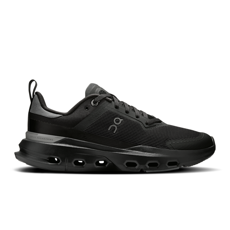 On Women's Cloudpulse Next Shoe in Black/Stone, Size: 6.5, Recycled Polyester