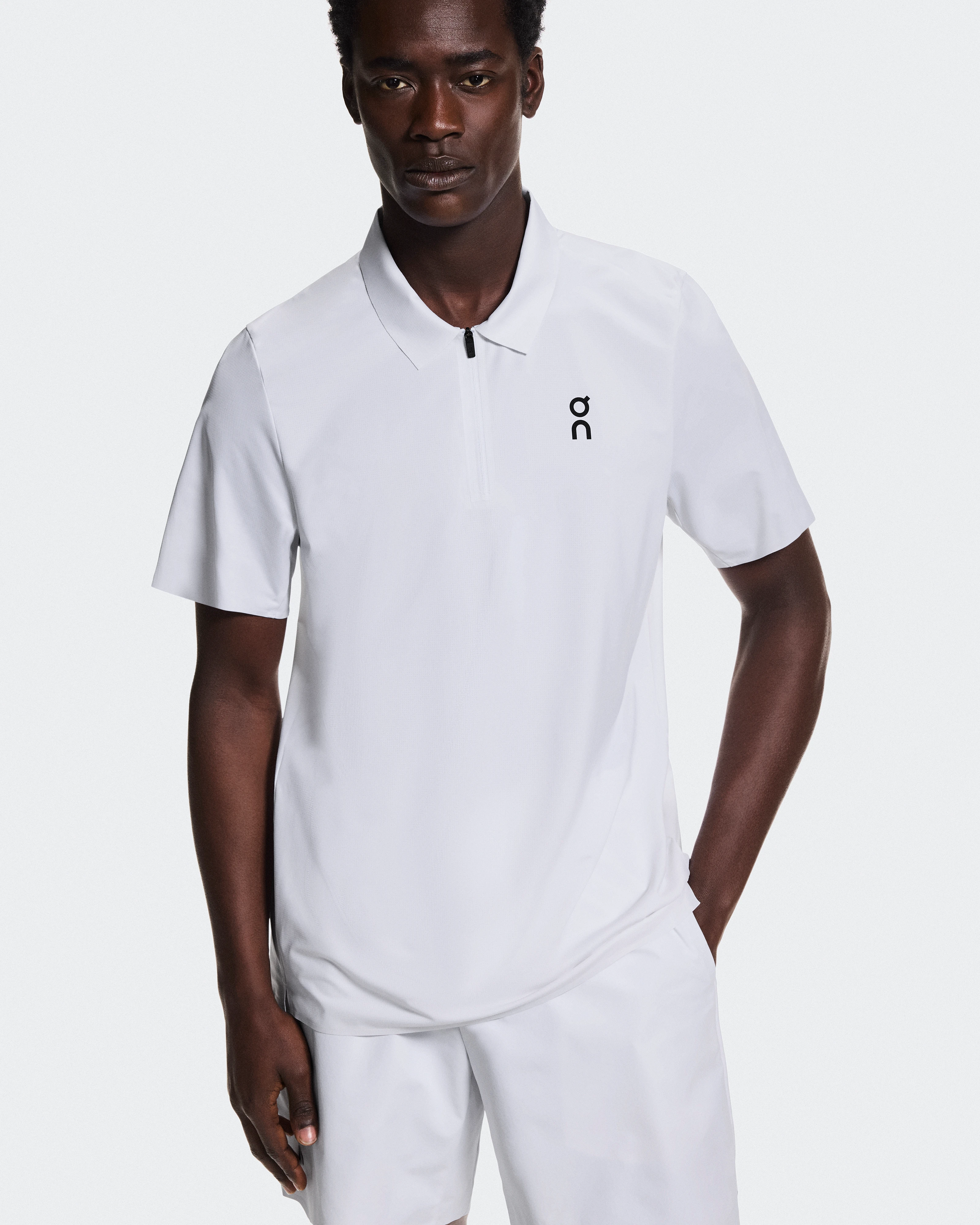 On Court Polo White Men Tops and t-shirts