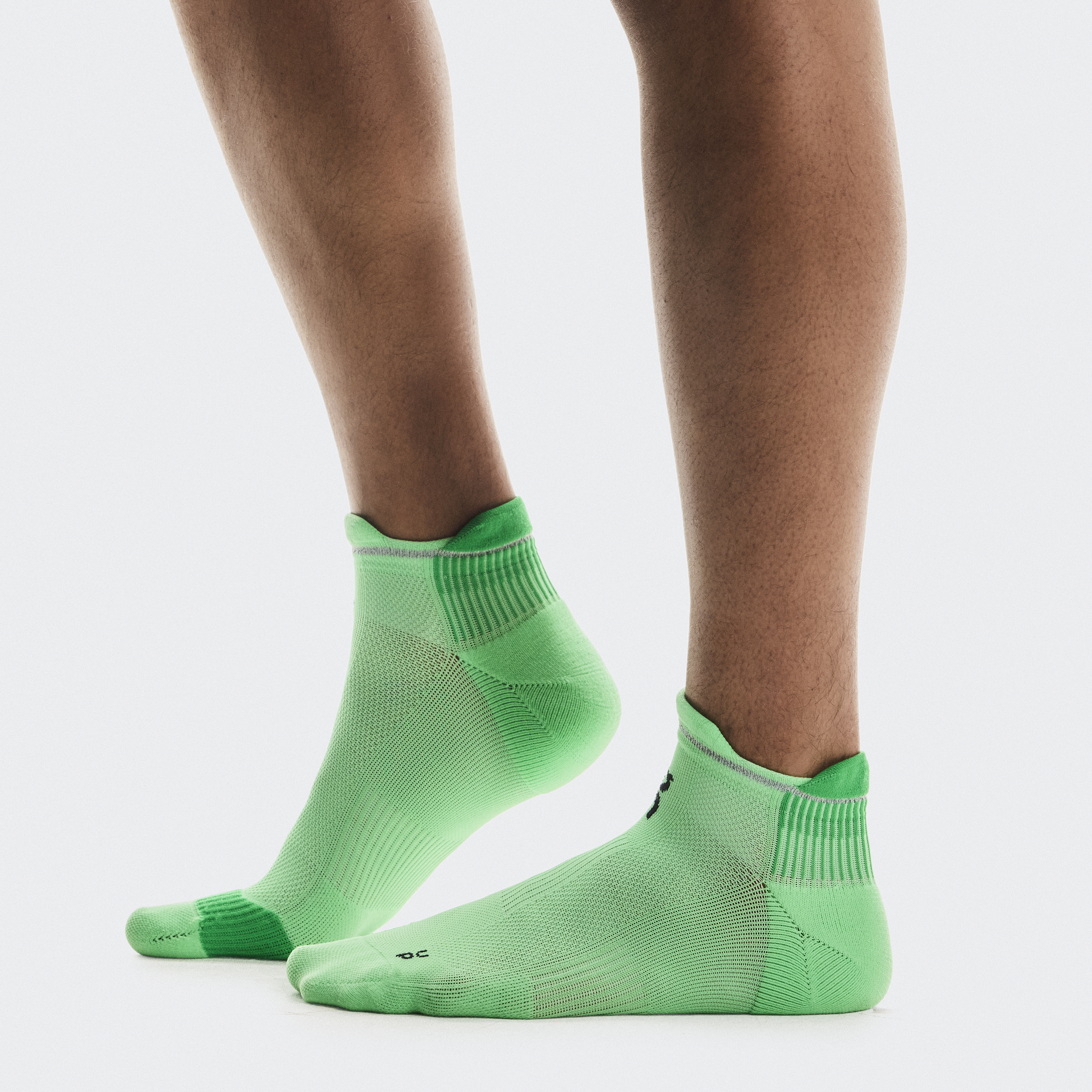 Performance Run Sock Low in Honeydew/Parsley