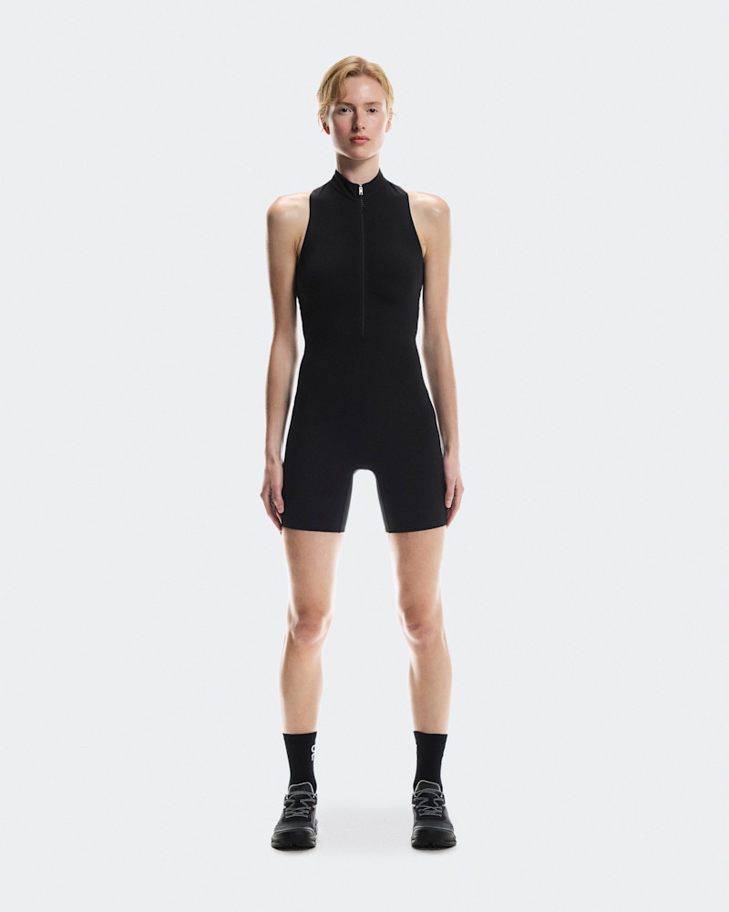 On Women's Studio Bodysuit in Black, Size: XS, Polyester/Polyamide