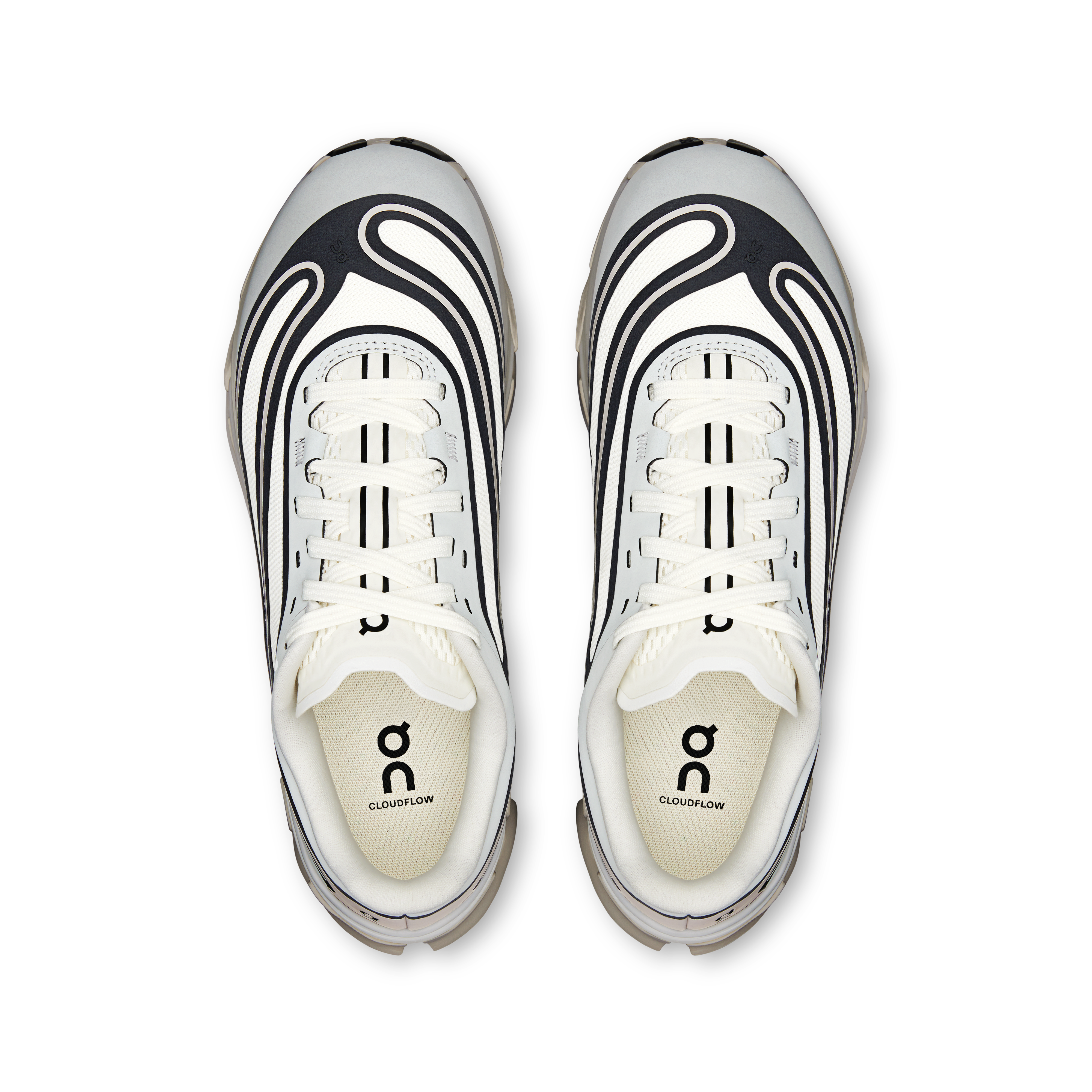 On Cloudflow 5 AD Ivory & Black Women Active life Shoes