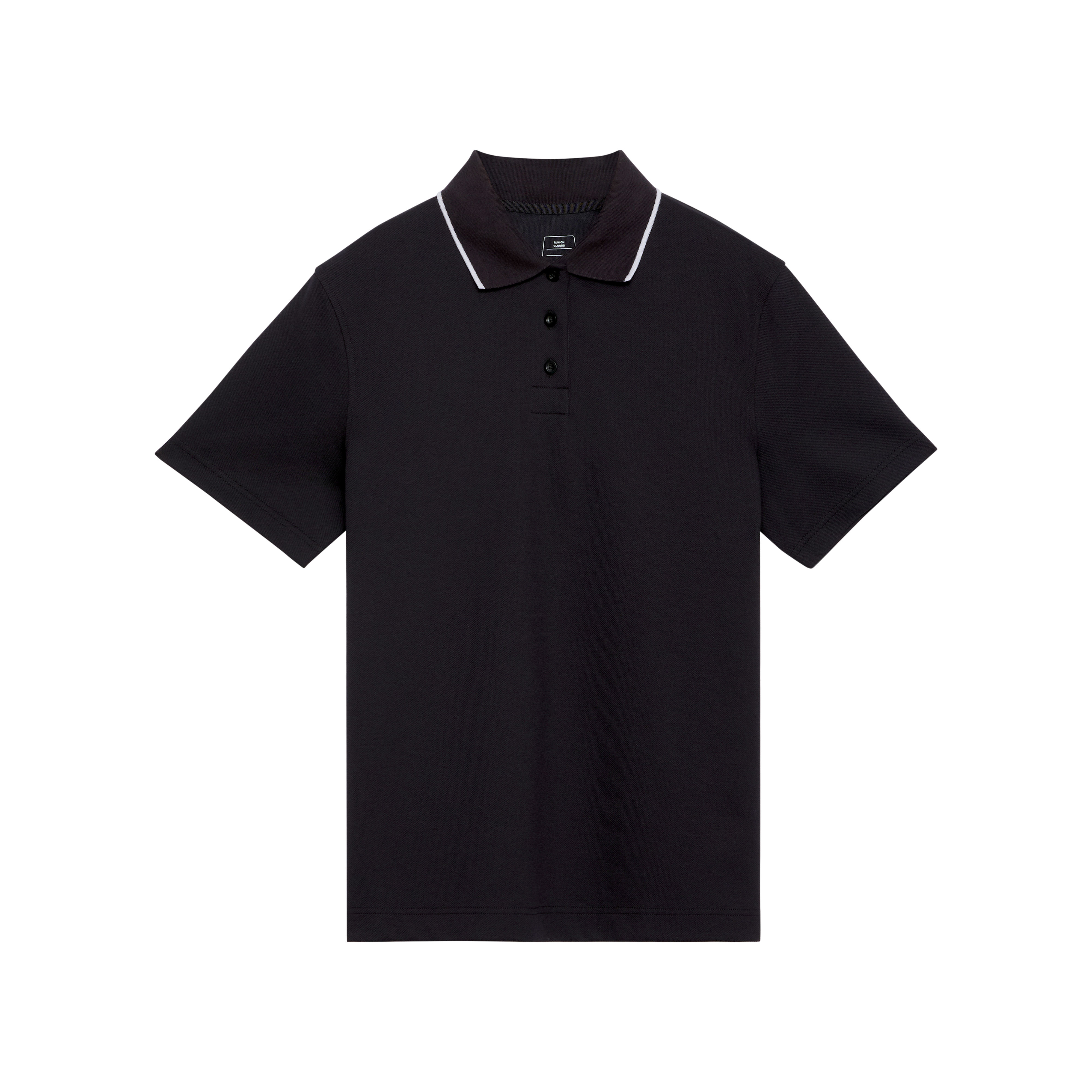 Courtside Polo Short-Sleeve Shirt in Black