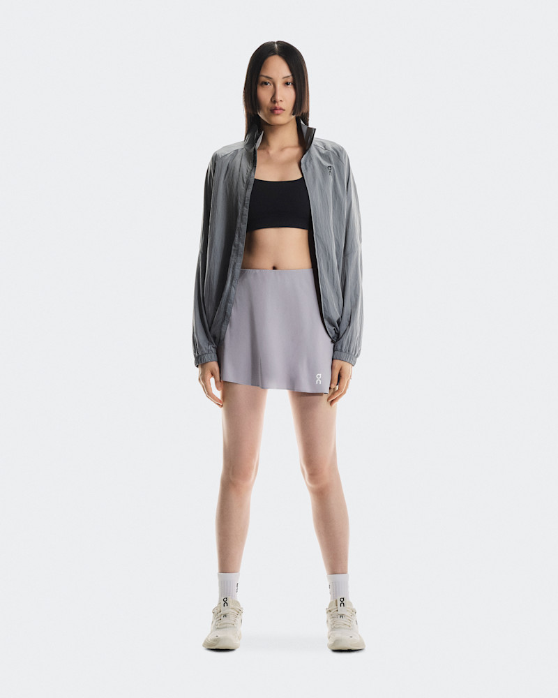 On Women's Court Skirt Side Pleat in Lilac, Size: XL, Polyester