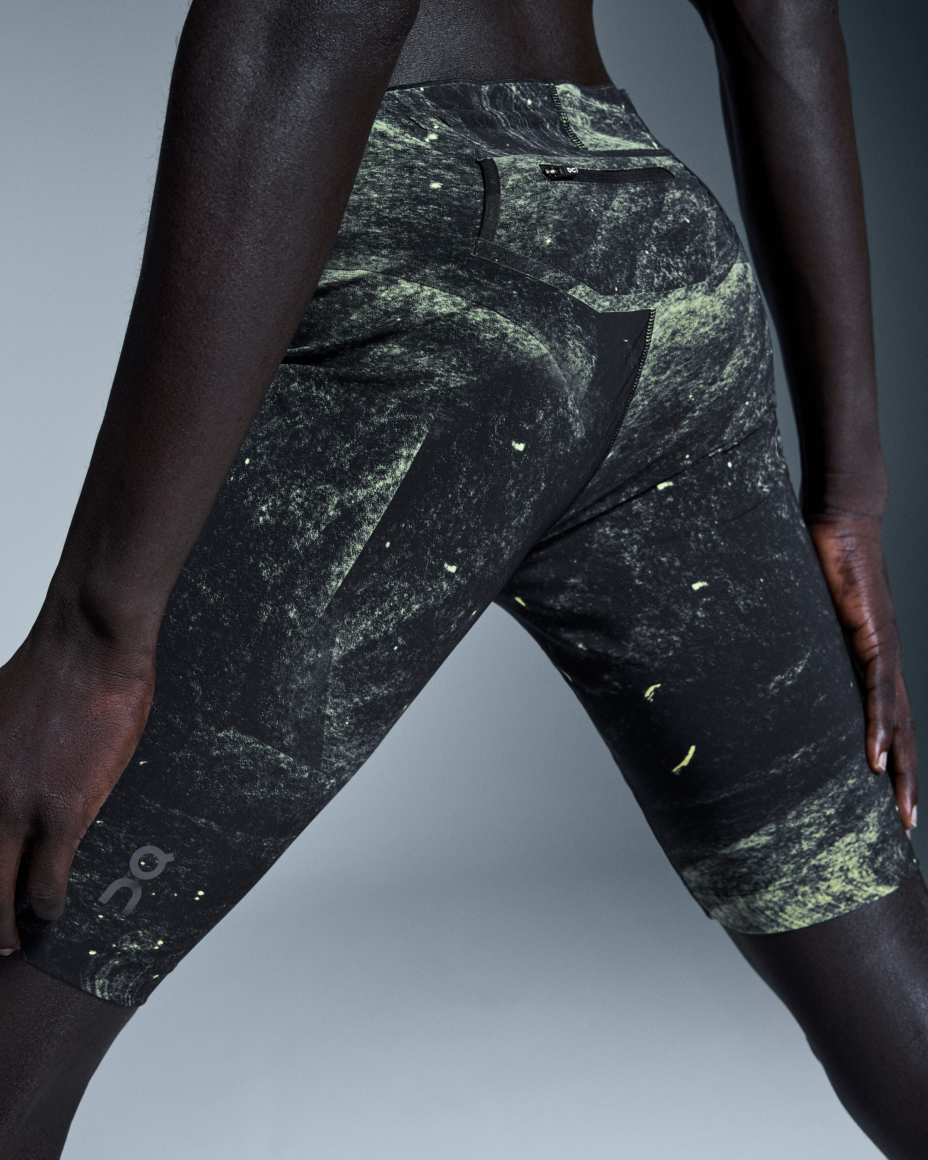 Race Tights HalfMen / Black | Limelight / L
