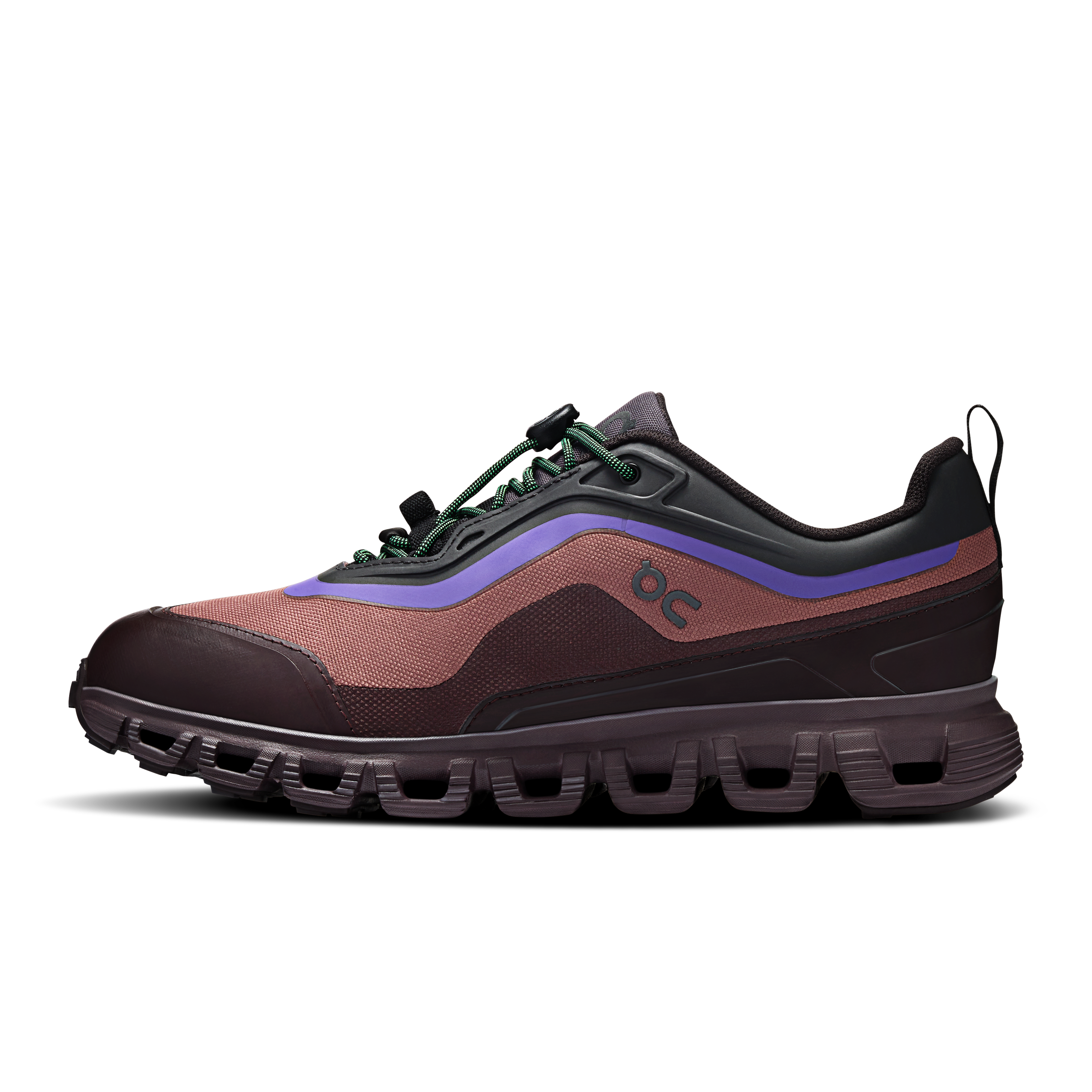 On Cloud 6 Geo Waterproof Black & Tyrian Women Active life Shoes