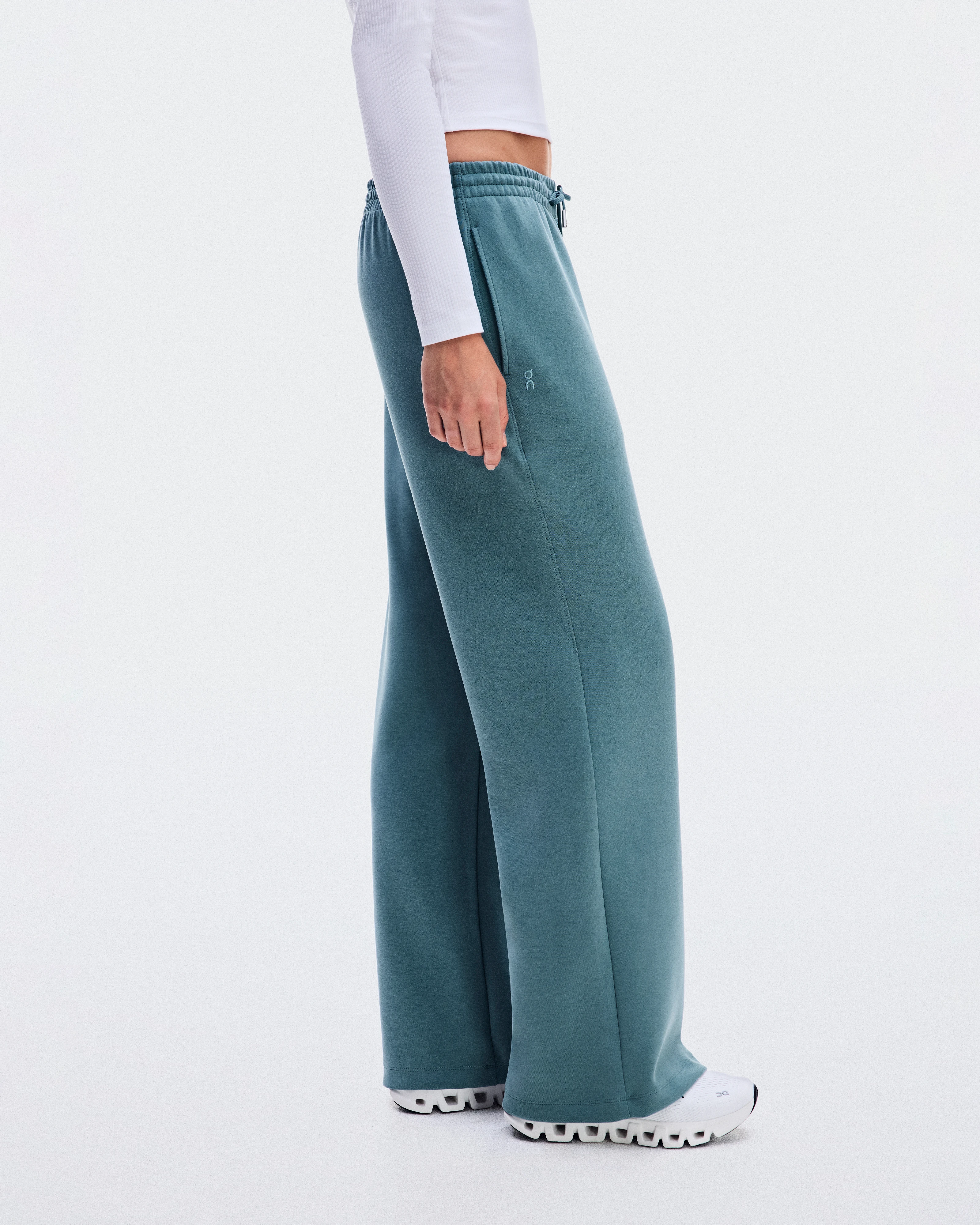 On Studio Pants Wide Agave Women Pants