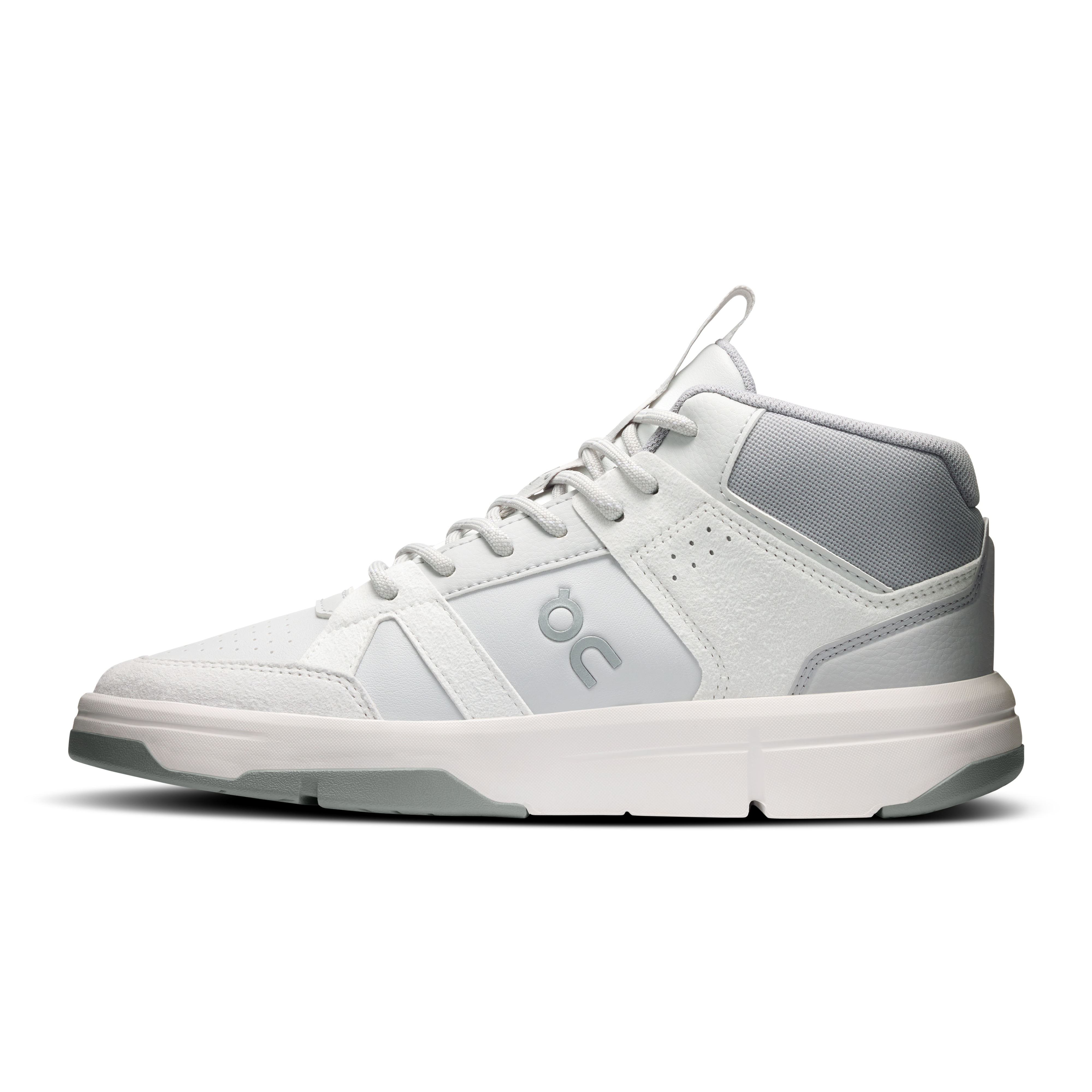 On THE ROGER Clubhouse Mid Glacier & Alloy Women Shoes