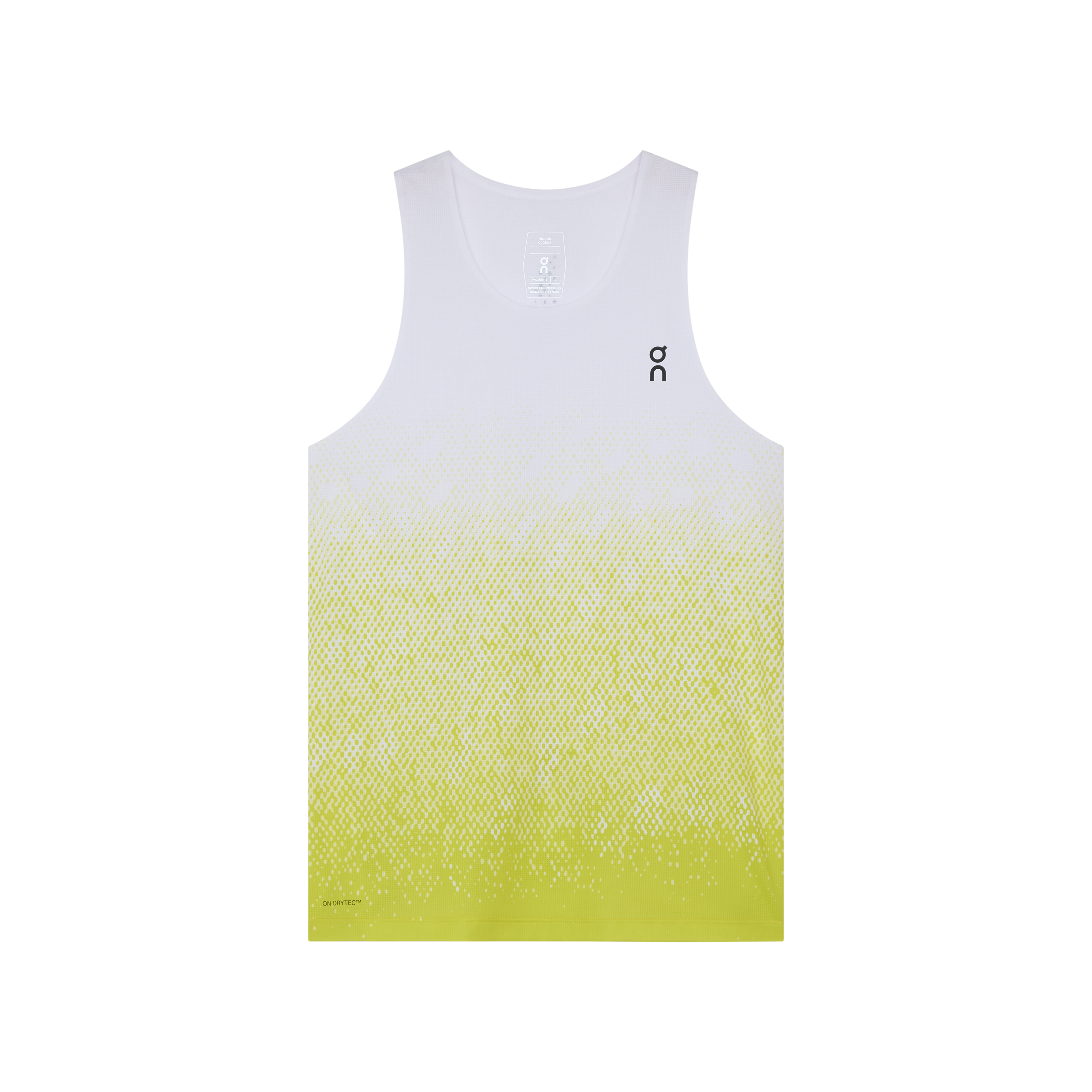 Zero Singlet in White/Lime