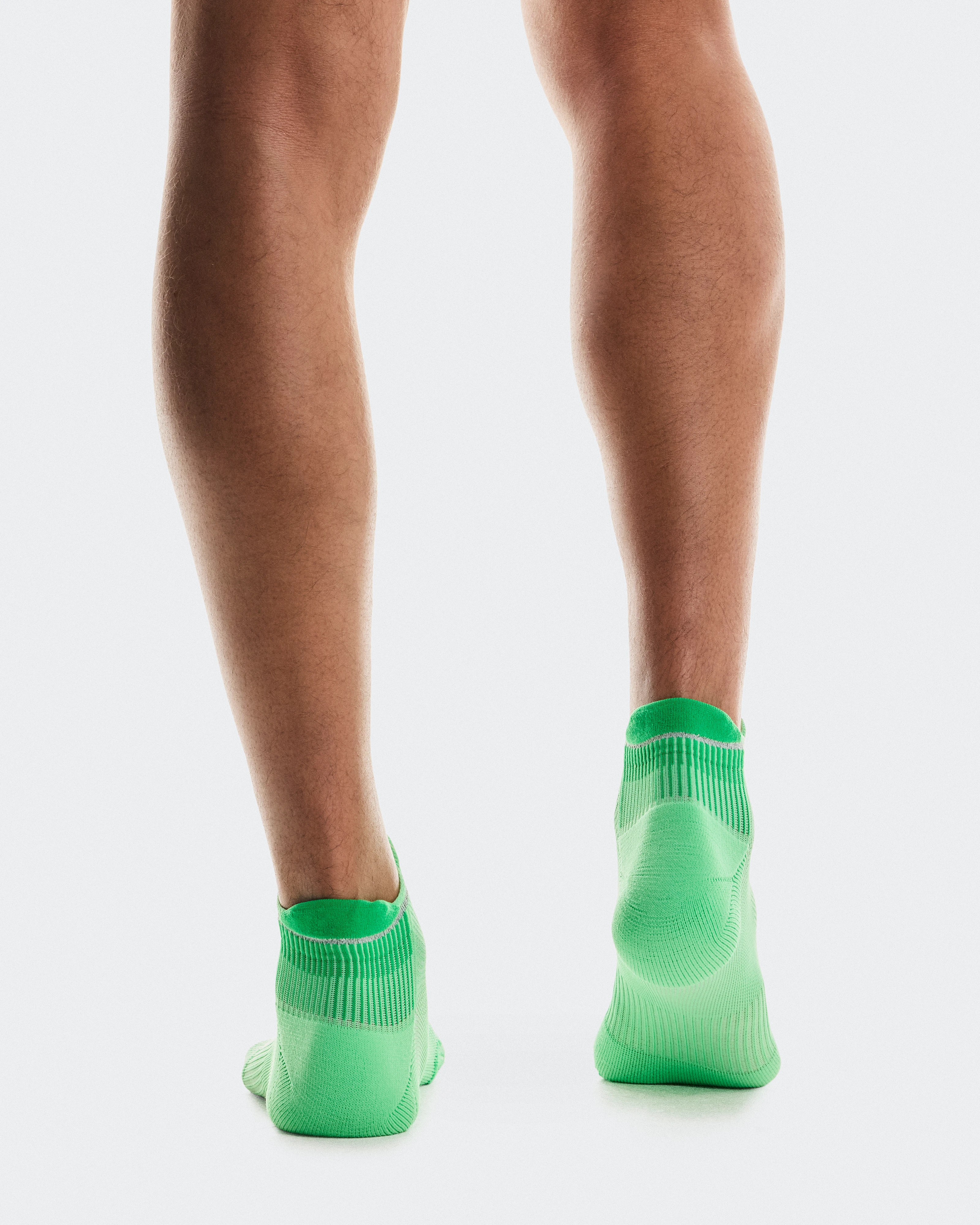 On Performance Run Sock Low Honeydew & Parsley Unisex Socks