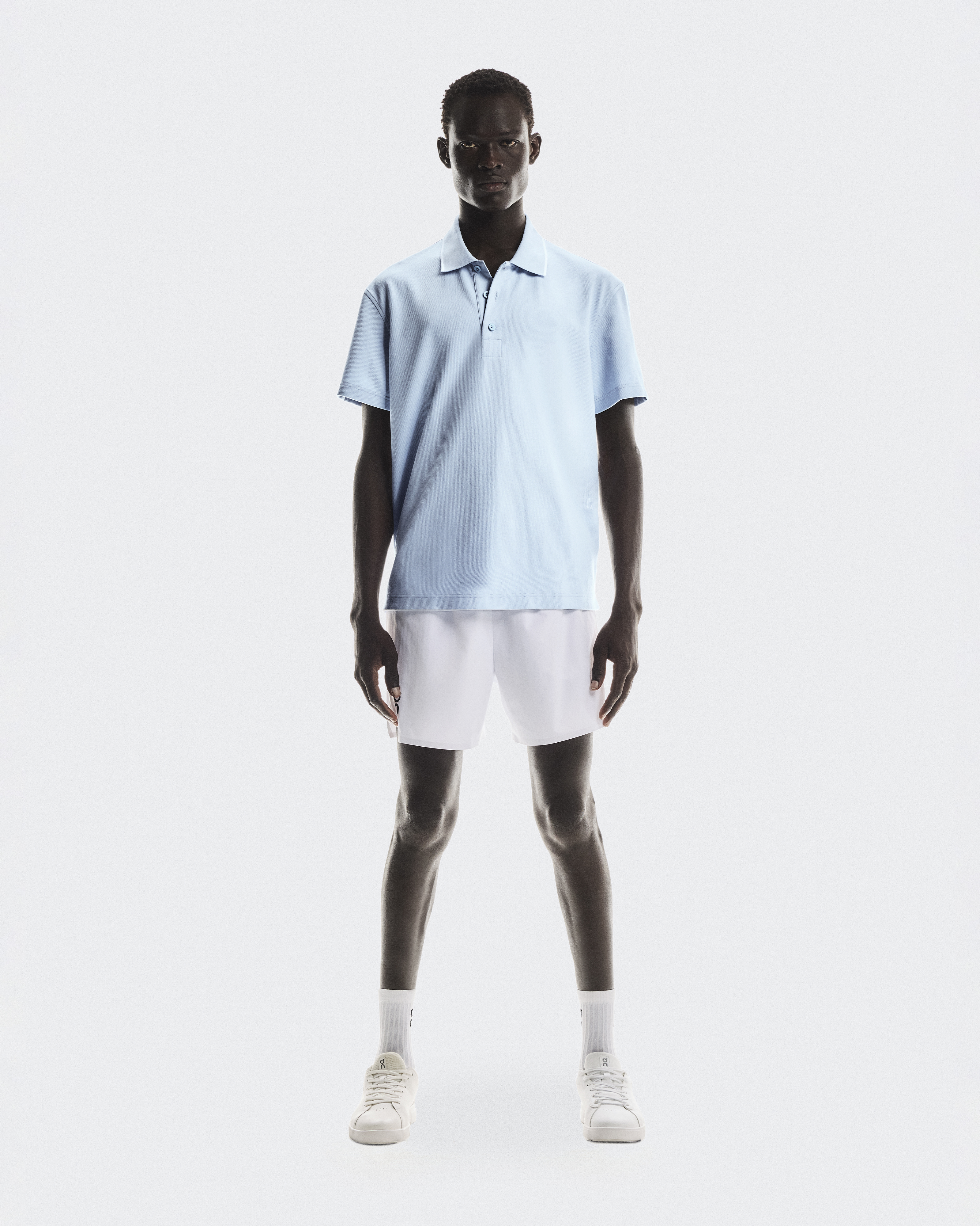 On Men's Courtside Polo Short-Sleeve Shirt in Arctic, Size: 2XL, Polyester/Recycled Polyamide