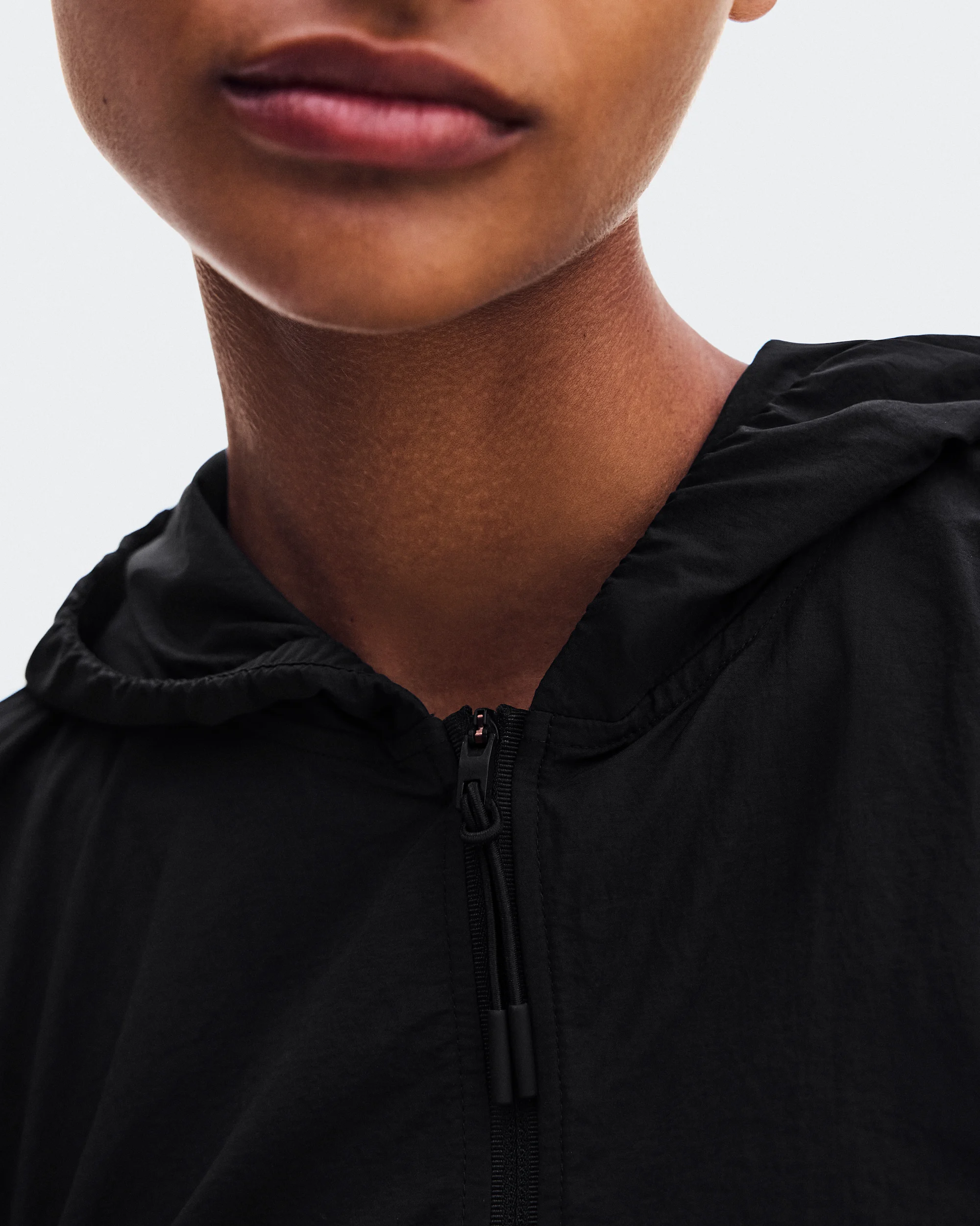 Women's Ruched Lightweight Jacket Black - thumbnail 8