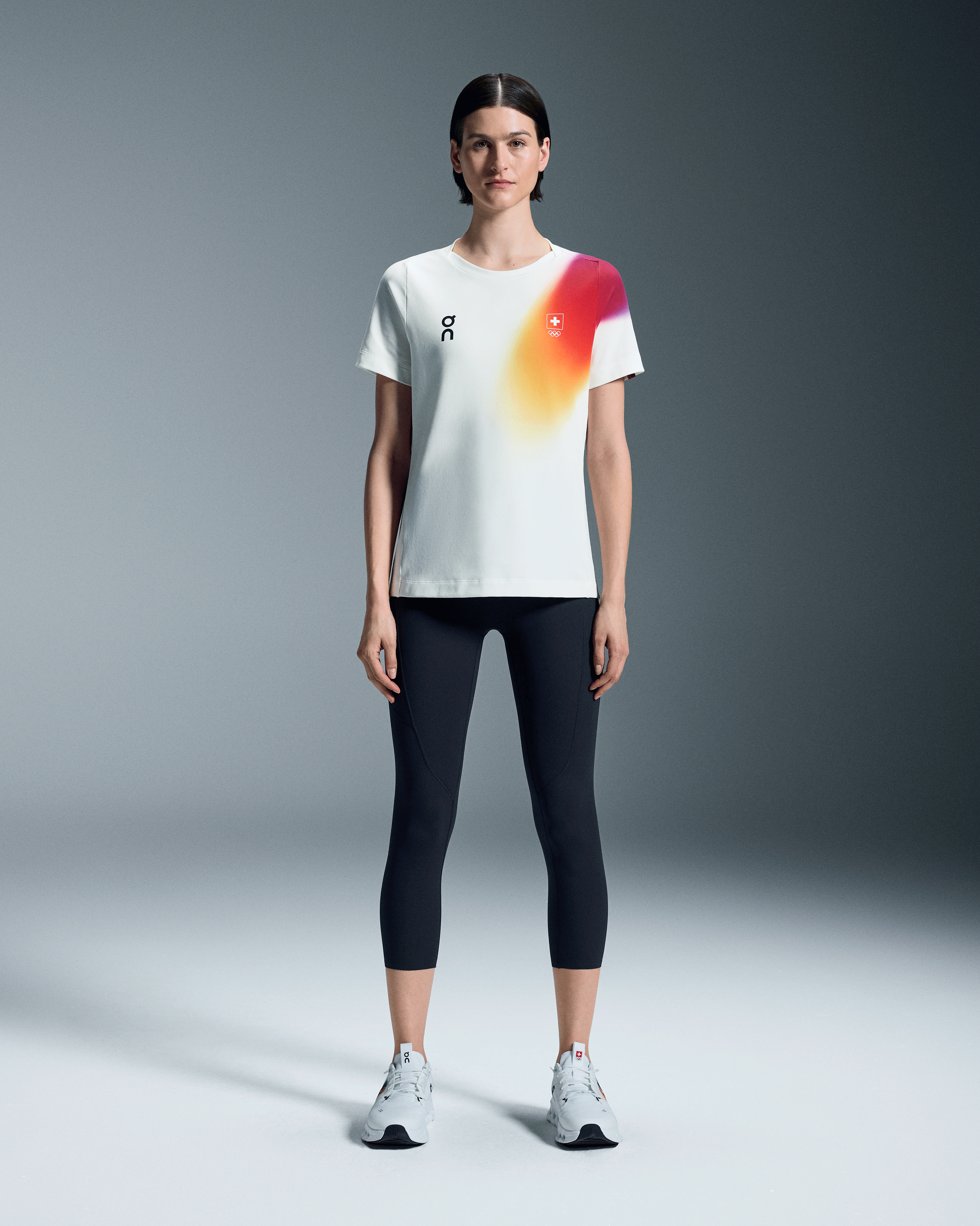 On Swiss Olympic 3/4 Tights Ink Women Tights