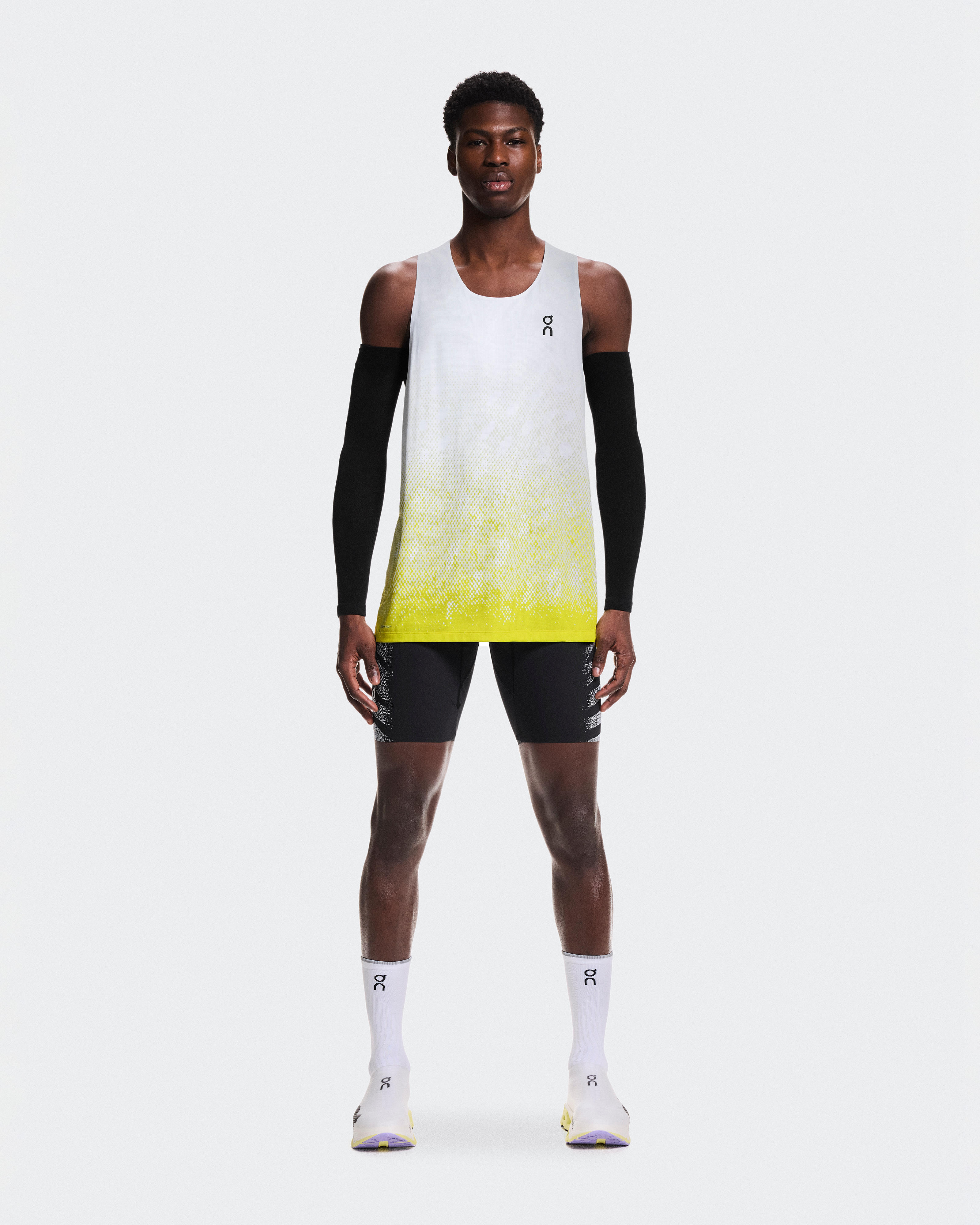 Zero SingletMen / White | Lime / L
