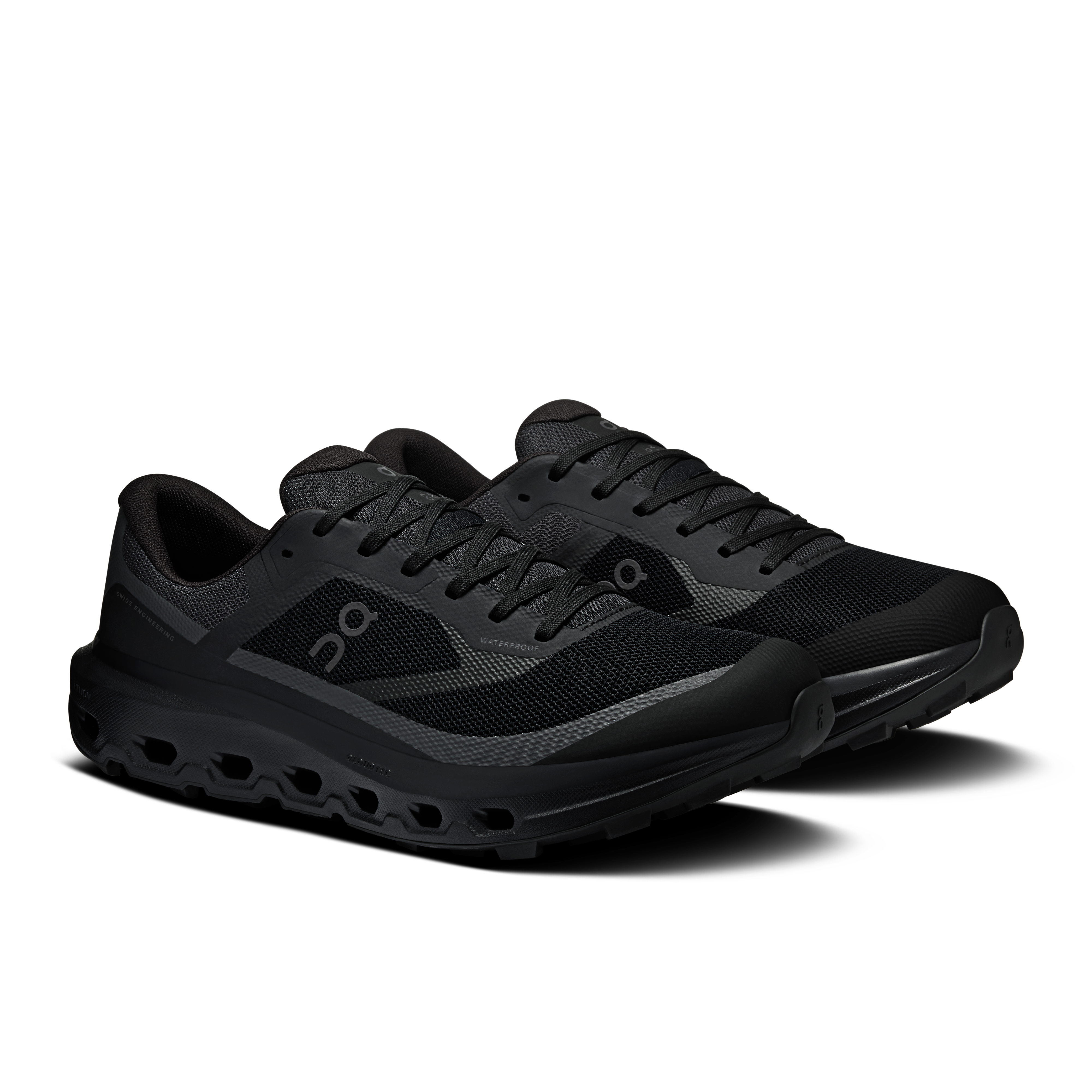 On Cloudvista 3 Waterproof Black & Black Men Trail running Shoes