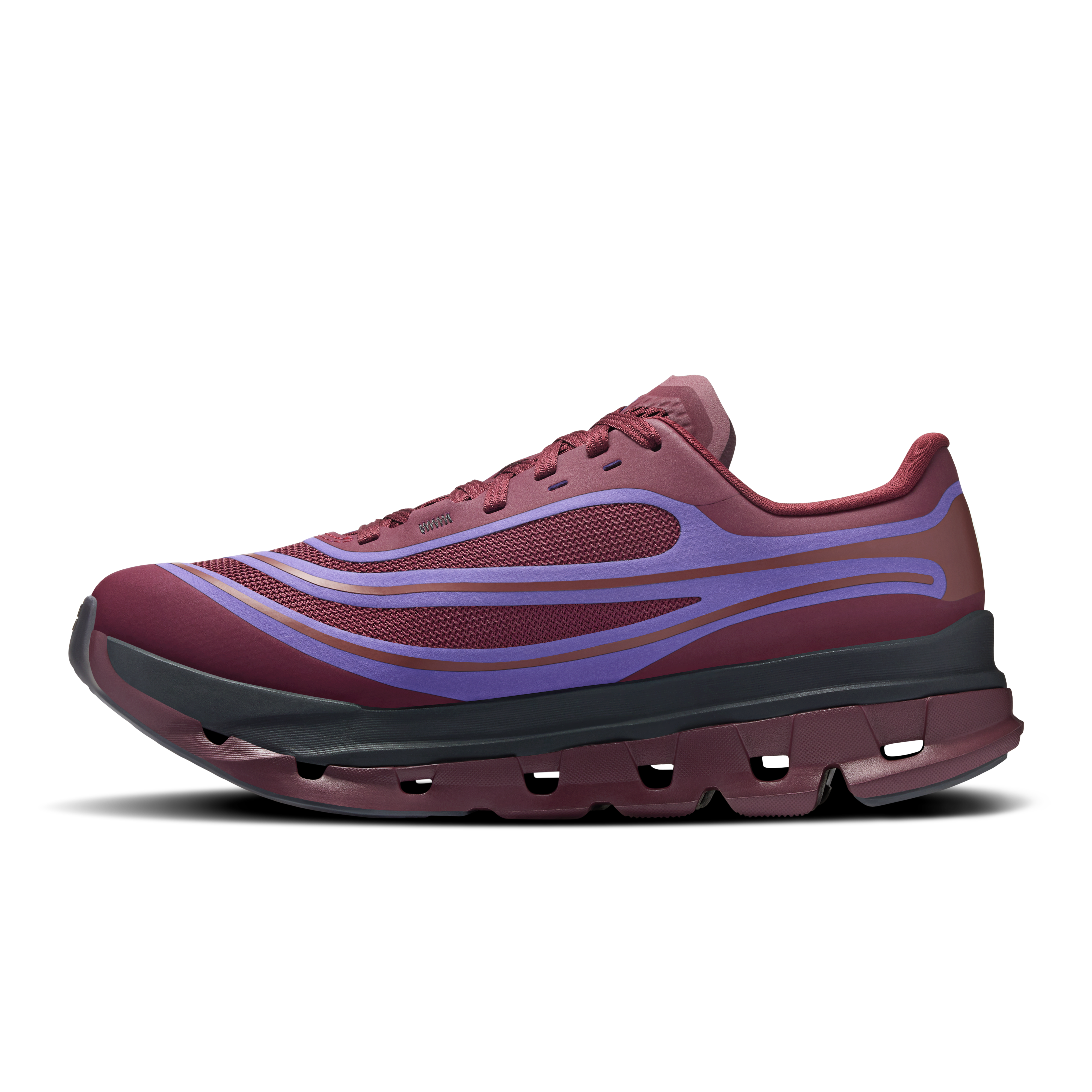 On Cloudflow 5 AD Maroon & Tyrian Women Active life Shoes