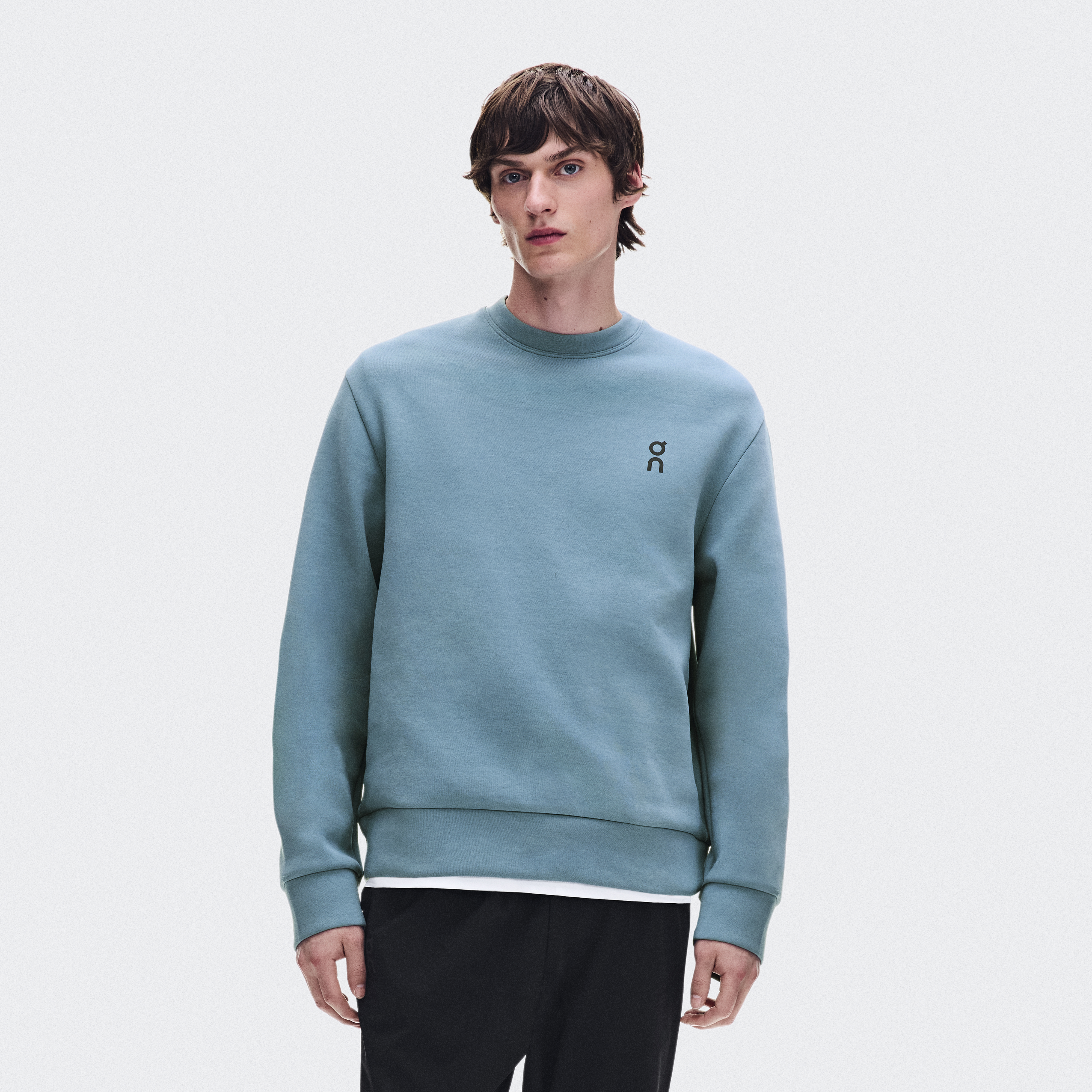 Focus Tech Crew Hoodie in Agave