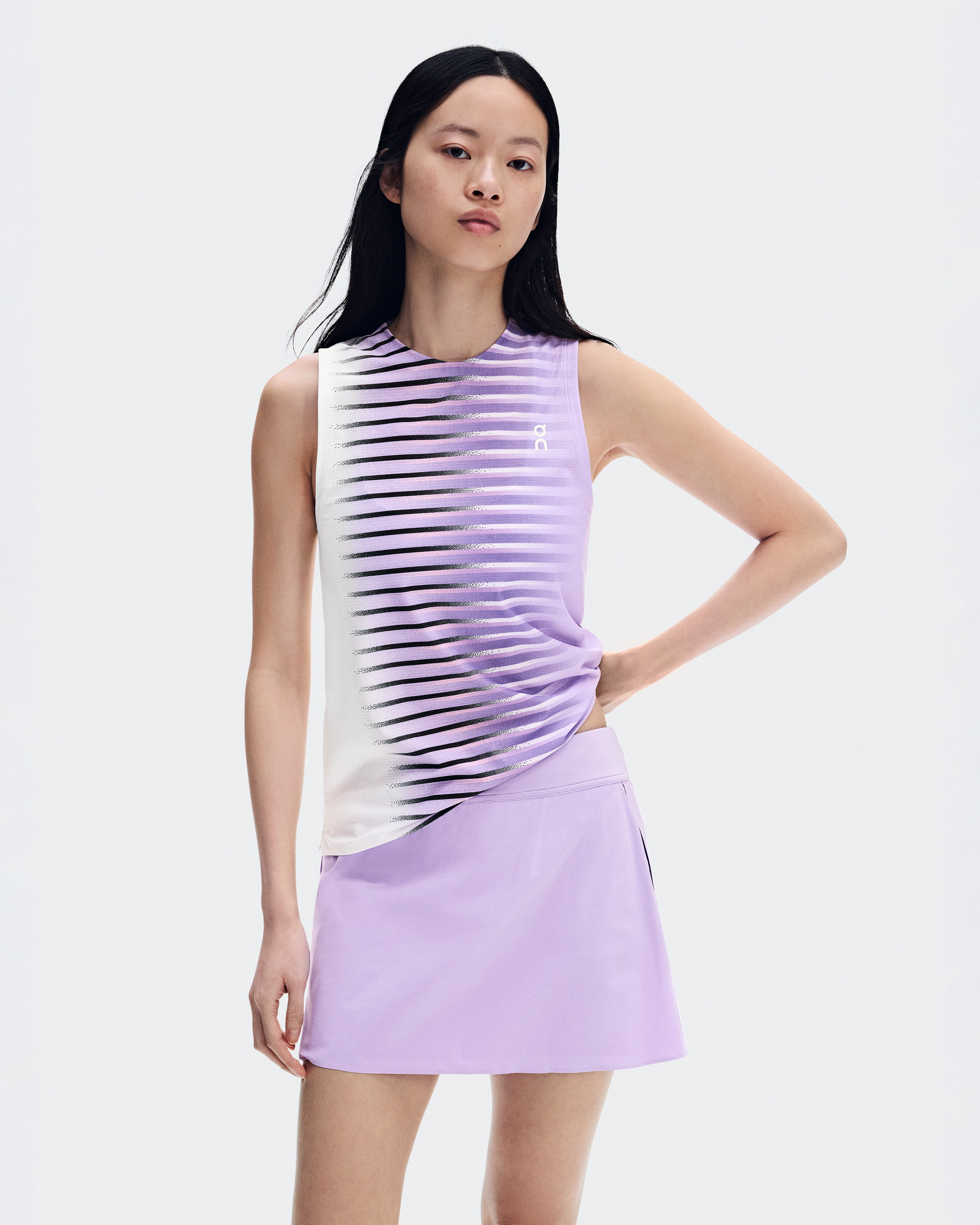 On Court Tank Edge Bloom & White Women – Tennis Tops and t-shirts