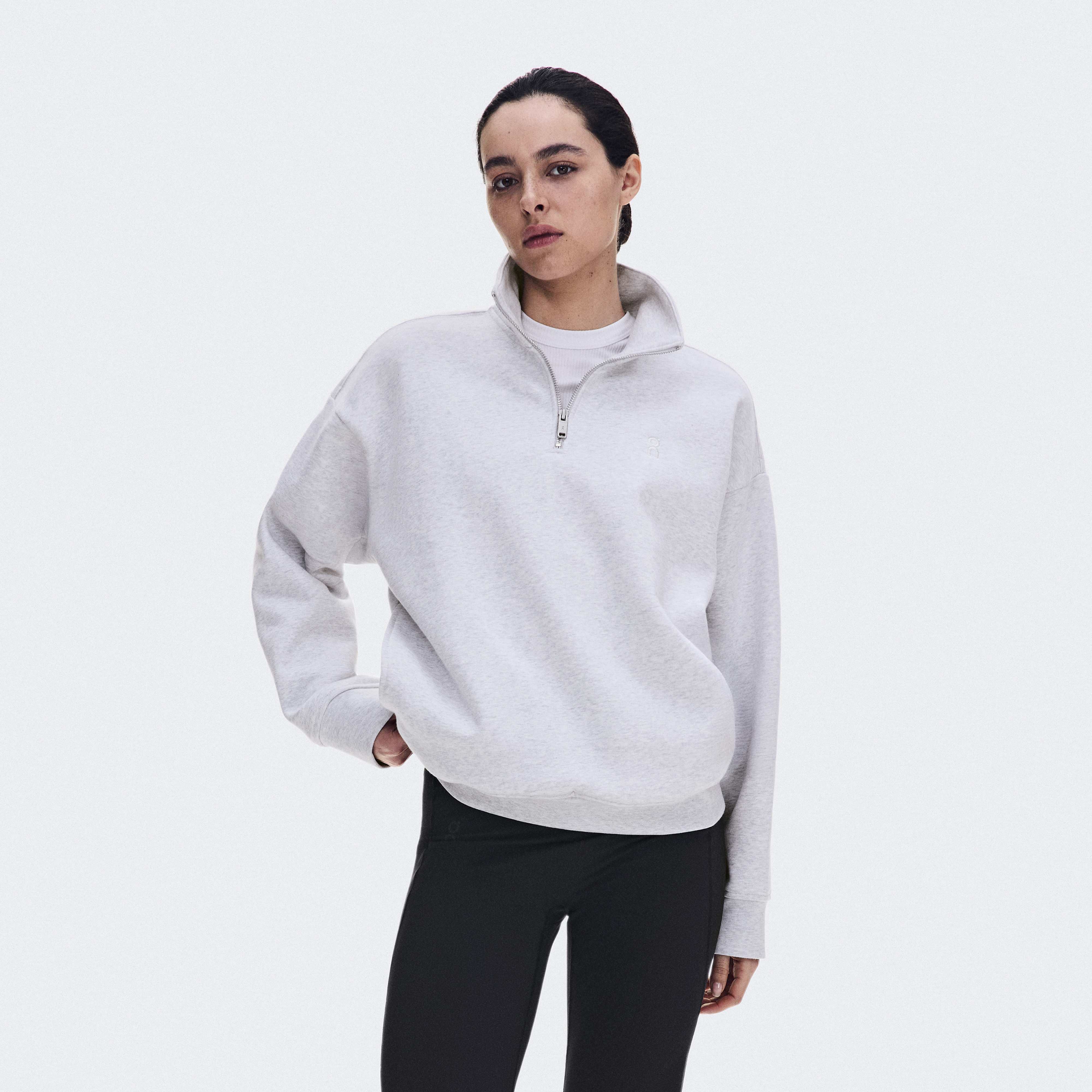Club Collective 1/4 Zip Sweater in Crater