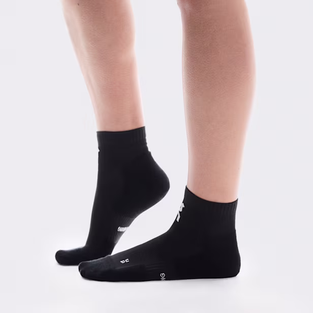 Core Run Sock Mid 2P in Black