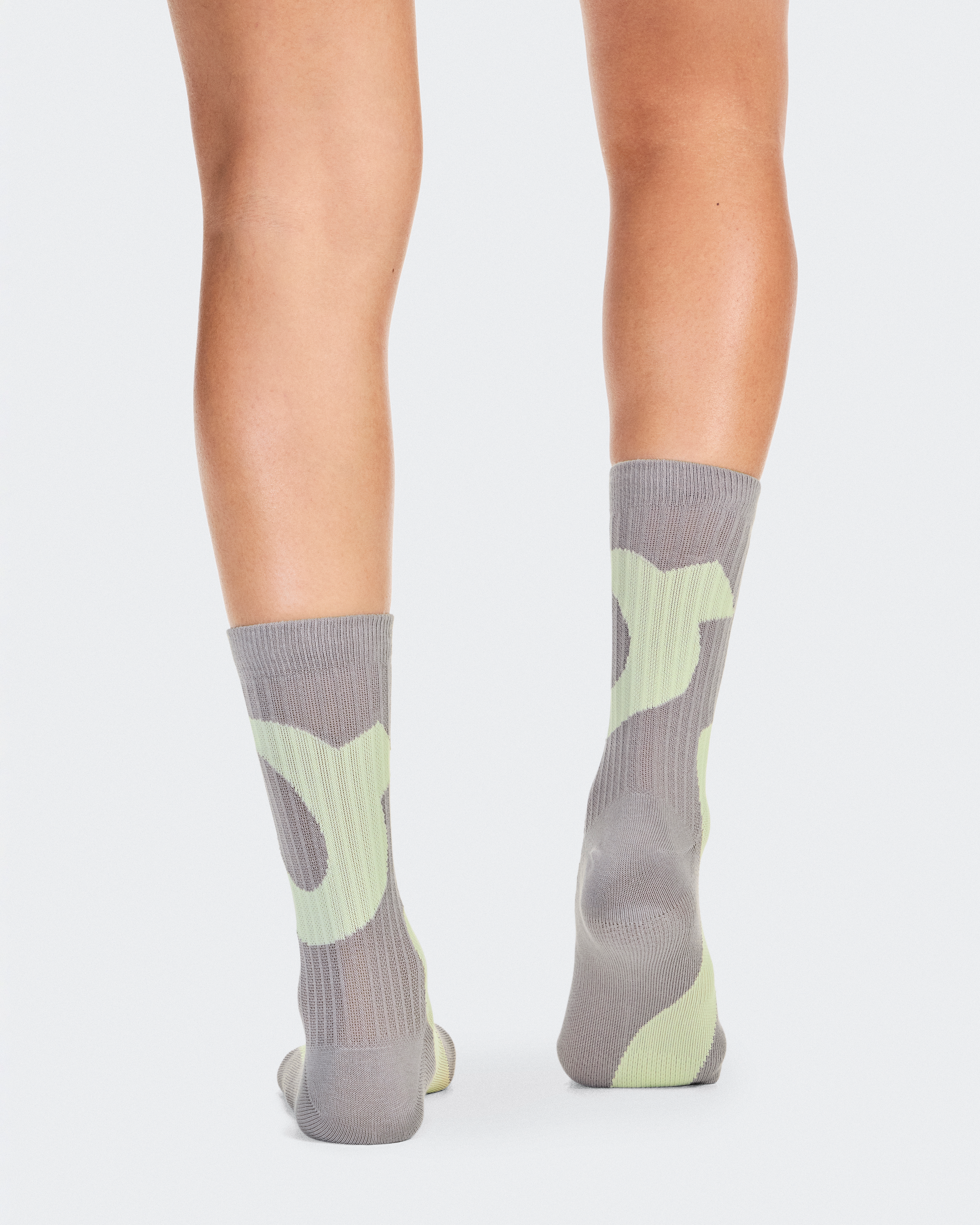 Liquid Logo Sock High 2PUnisex / Zinc | Linen / 39 - 42.5