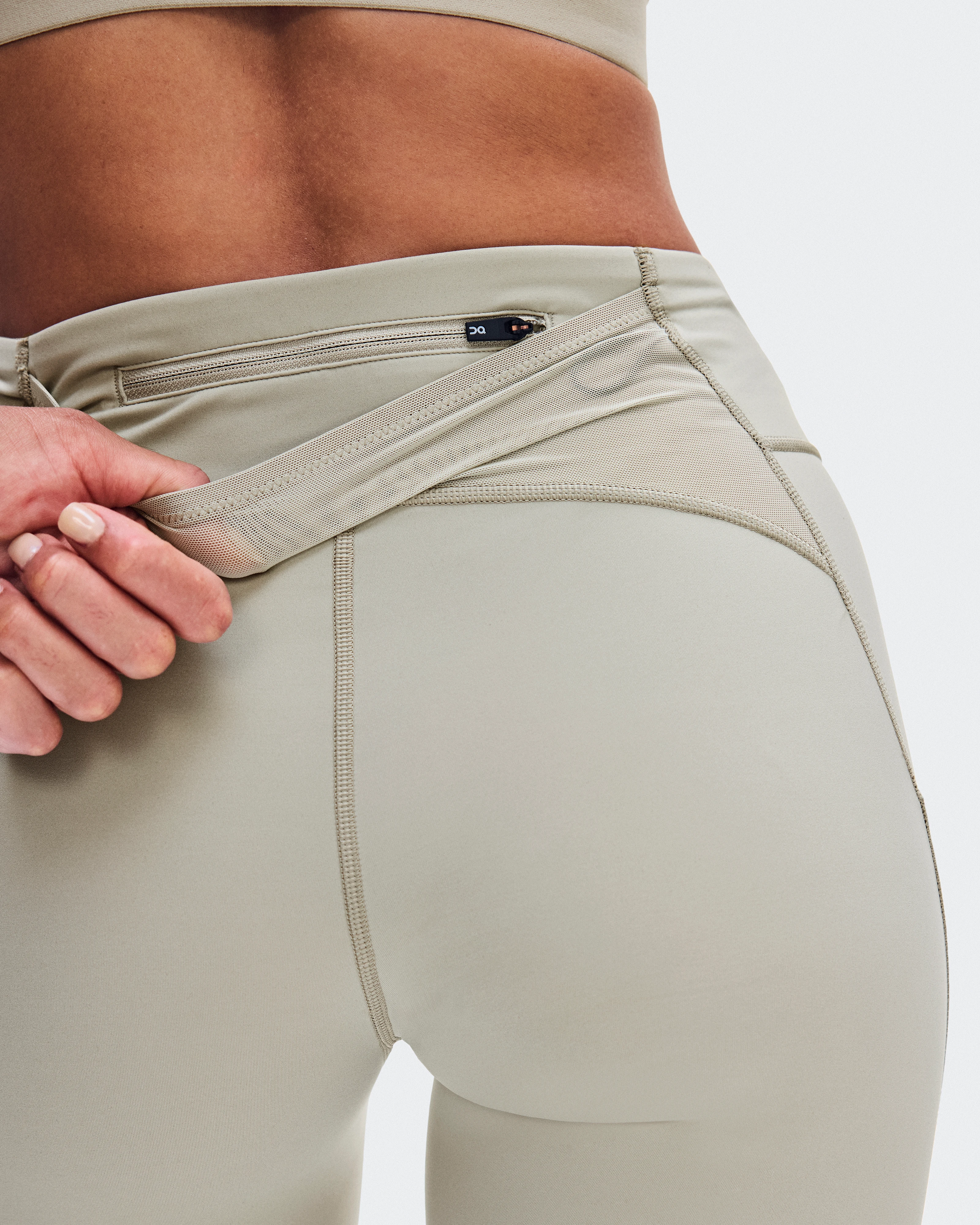 On Performance Tights 7/8 Brume Feminino Calças leggings
