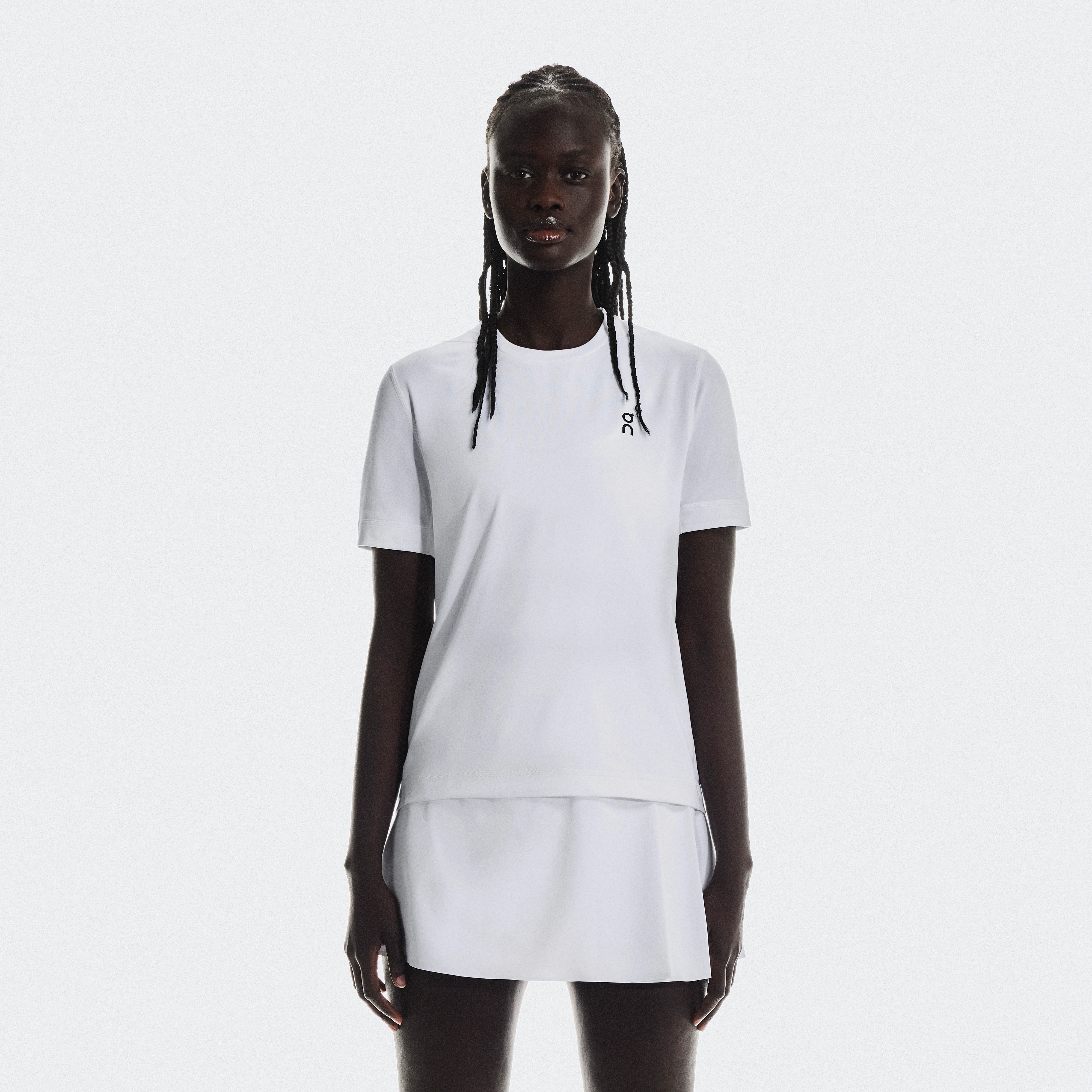 On Courtside-T White Women Women – Lightweight, everyday tennis, super soft Tops and t-shirts