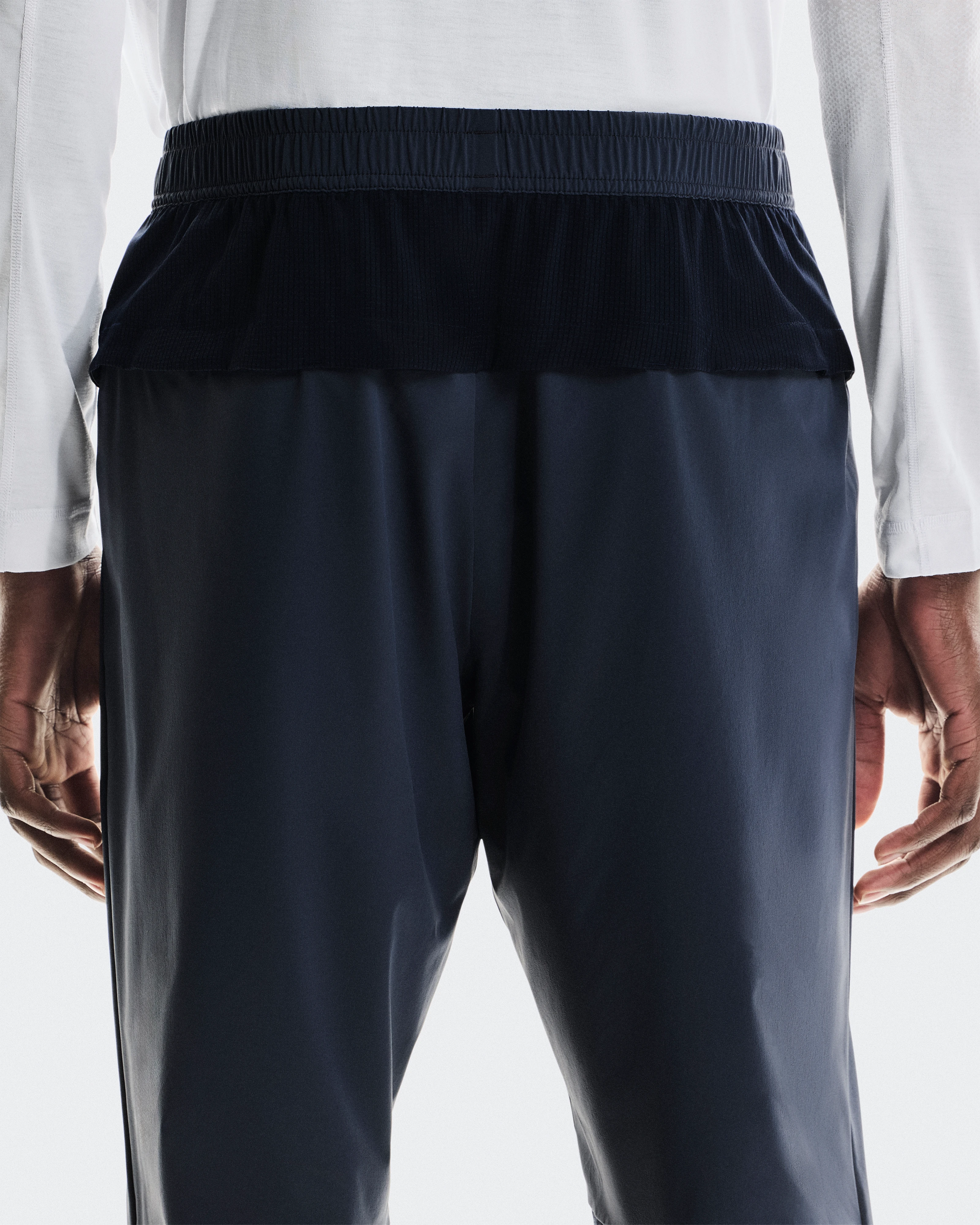 On Track Pants Navy & Navy Men Pants