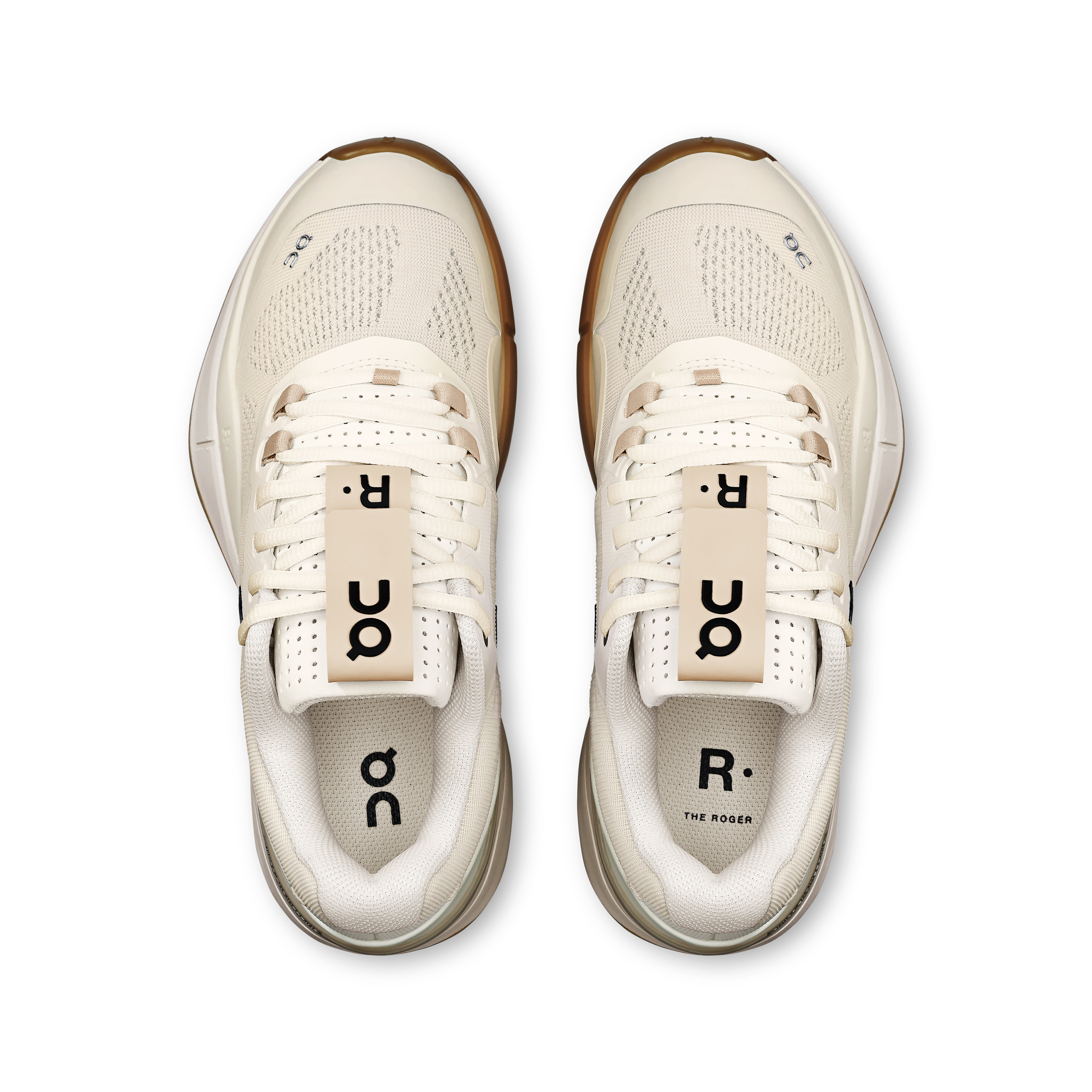 On THE ROGER Pro Ivory & Ivory Women Tennis Shoes