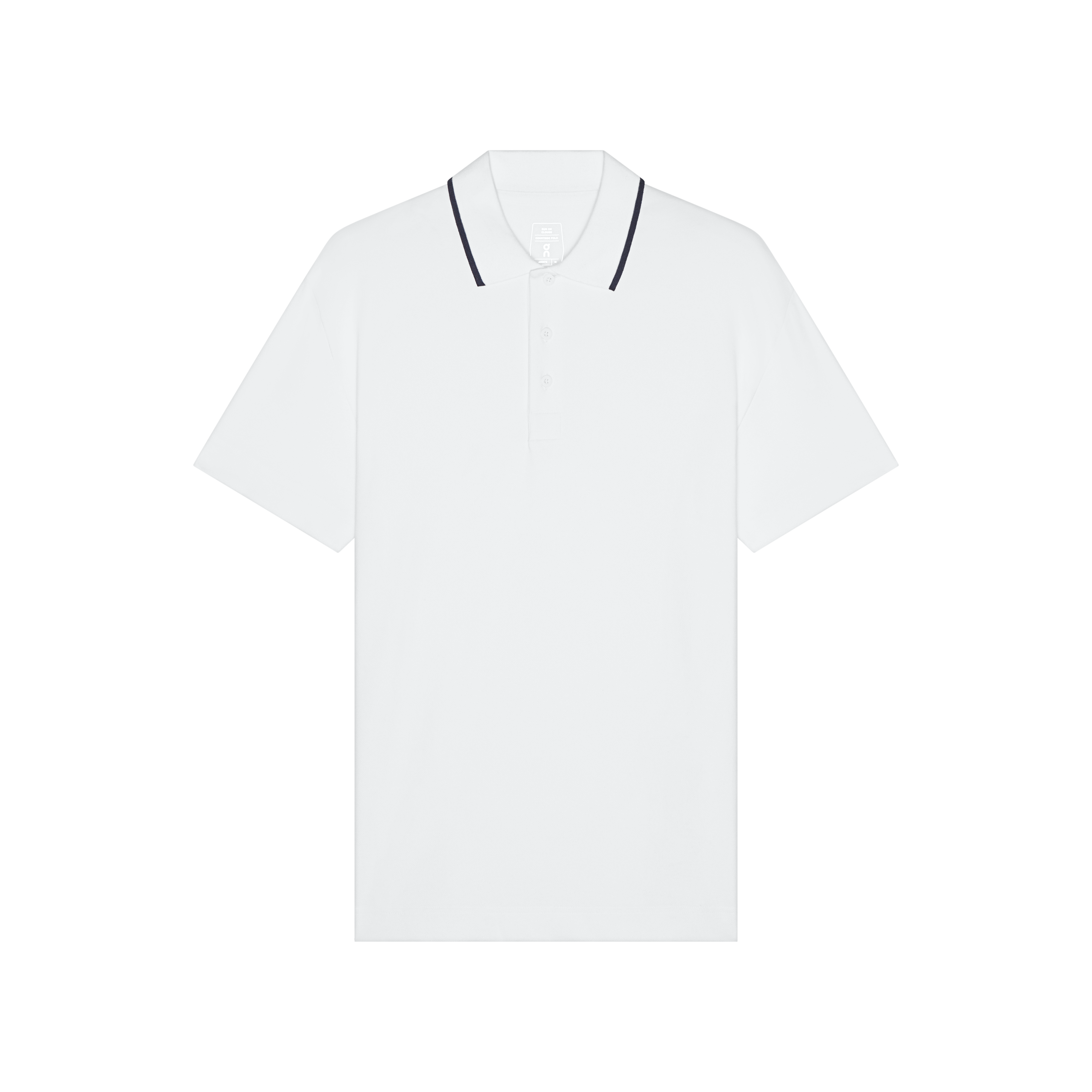 Courtside Polo Short-Sleeve Shirt in All White