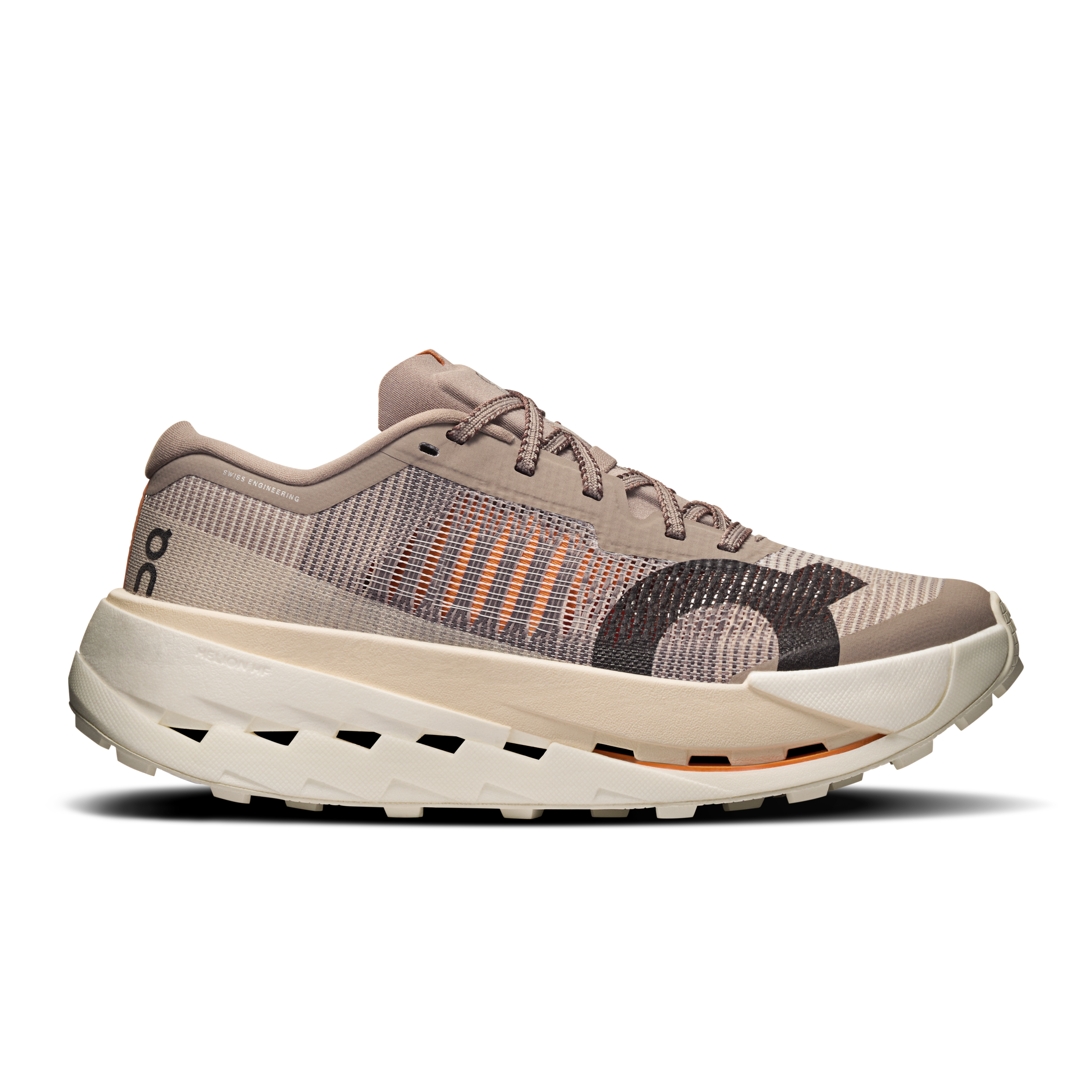 On Cloudultra Pro Grey Beige Women Women – Trail running, Missiongrip™, ultra-distance Shoes