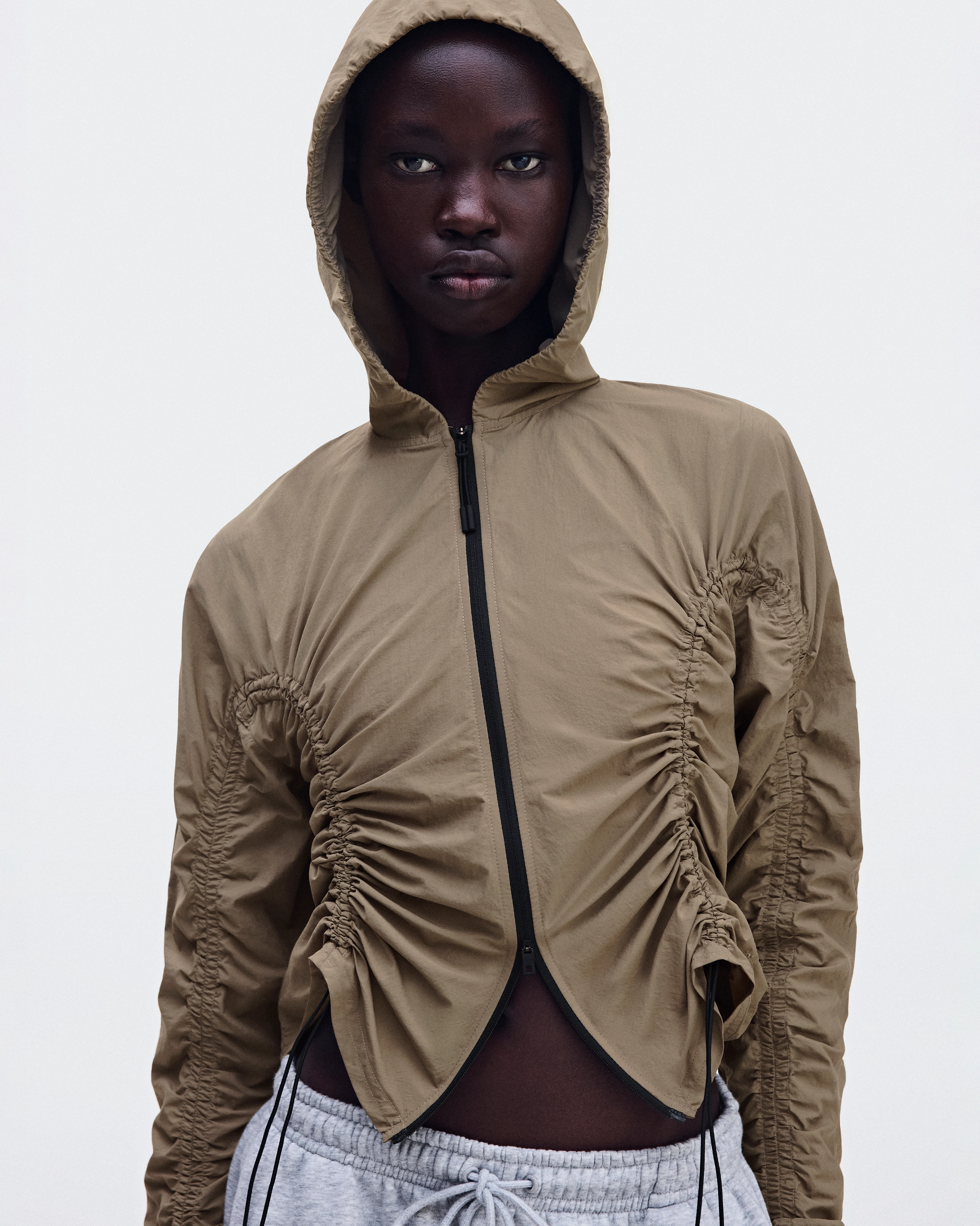 On Ruched Lightweight Jacket Lynx 여성 재킷