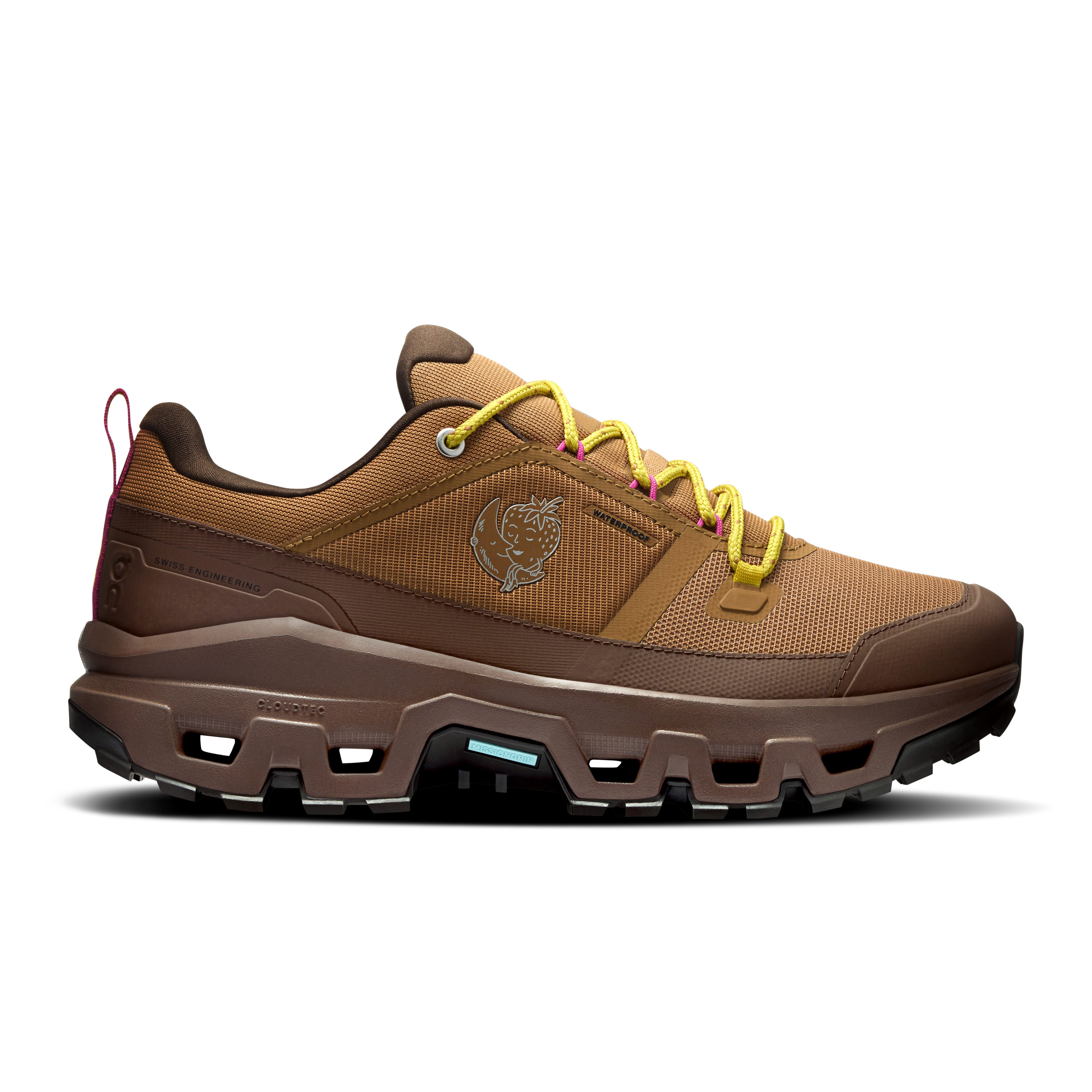 On Cloudrock Low Waterproof SHF Beige Brown Women Women – Mixed terrain, hiking Shoes