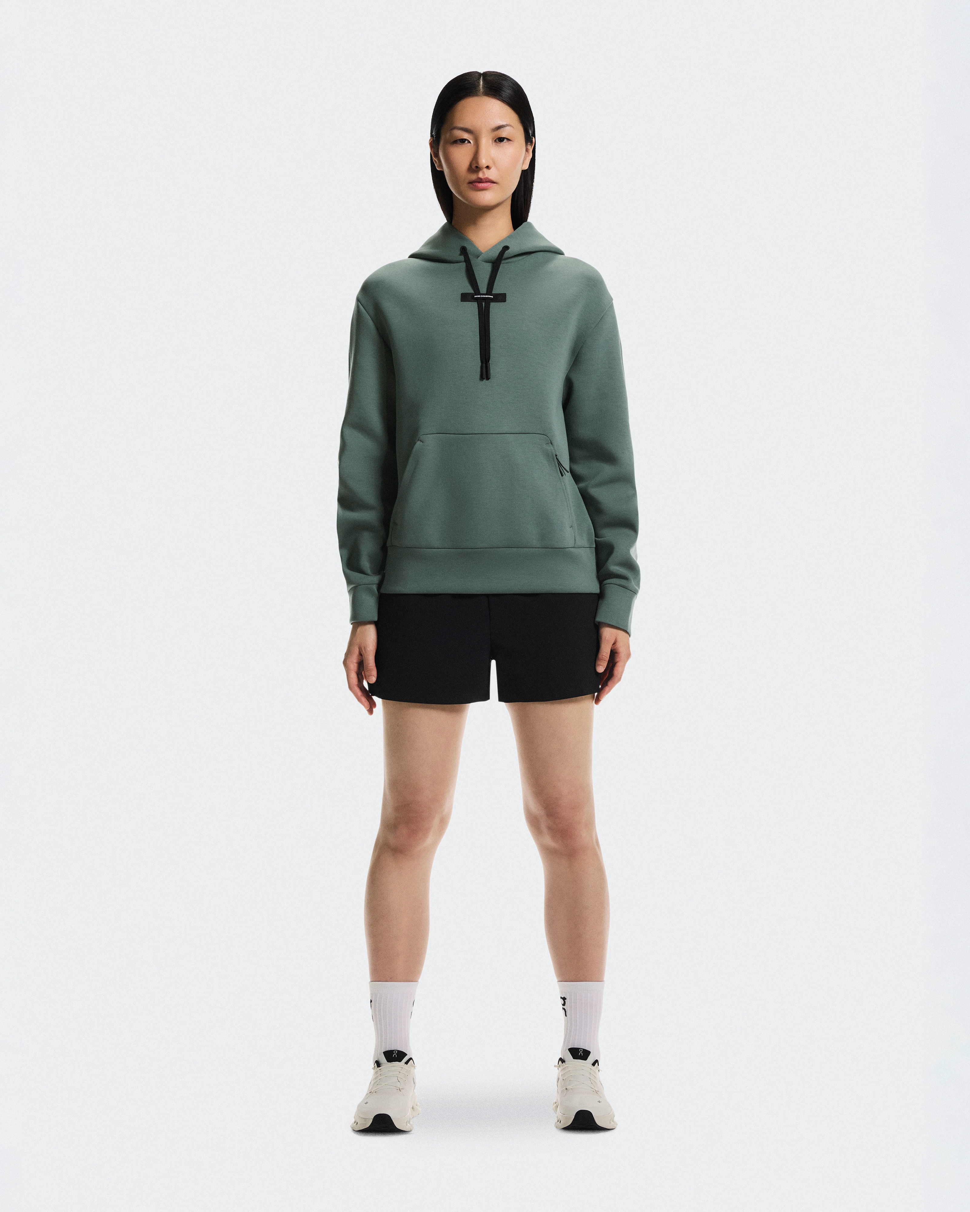 On Focus Tech Hoodie Olive Damen Hoodies & Sweatshirts