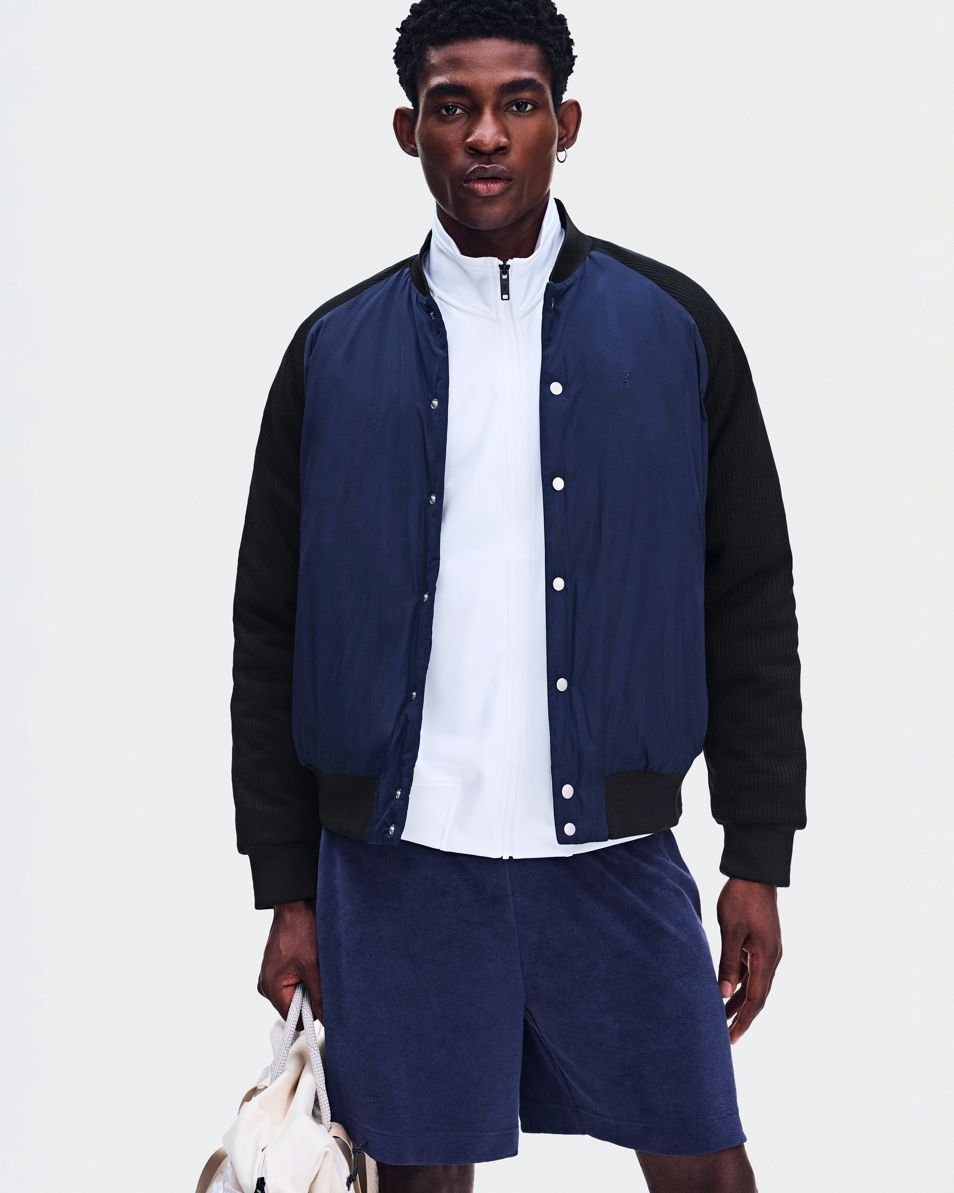 On Courtside Bomber Inkwell & Black Masculino Jaquetas